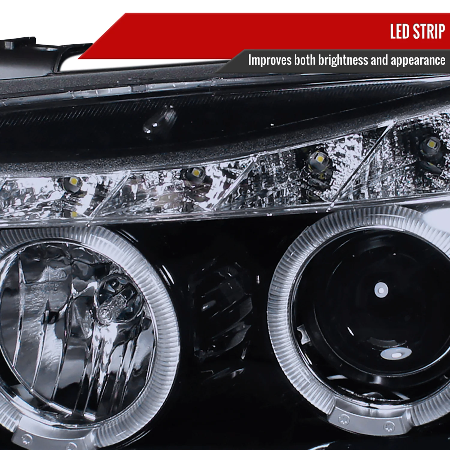 2006-2008 BMW E90 3 Series Dual Halo Headlights LED Light&LED Signal Lights - Image 6