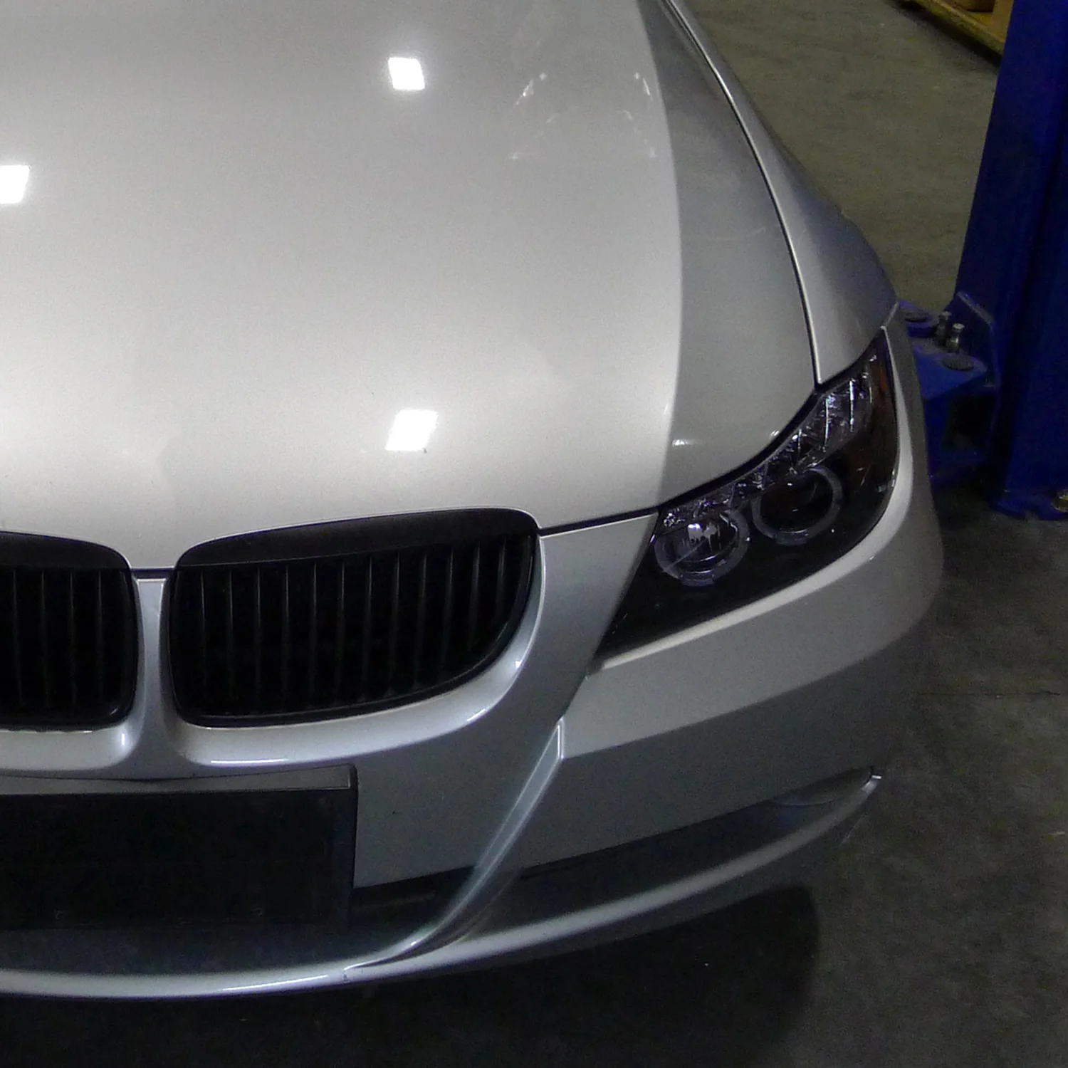 2006-2008 BMW E90 3 Series Sedan Dual Halo Projector Headlights LED Smoke - Image 9