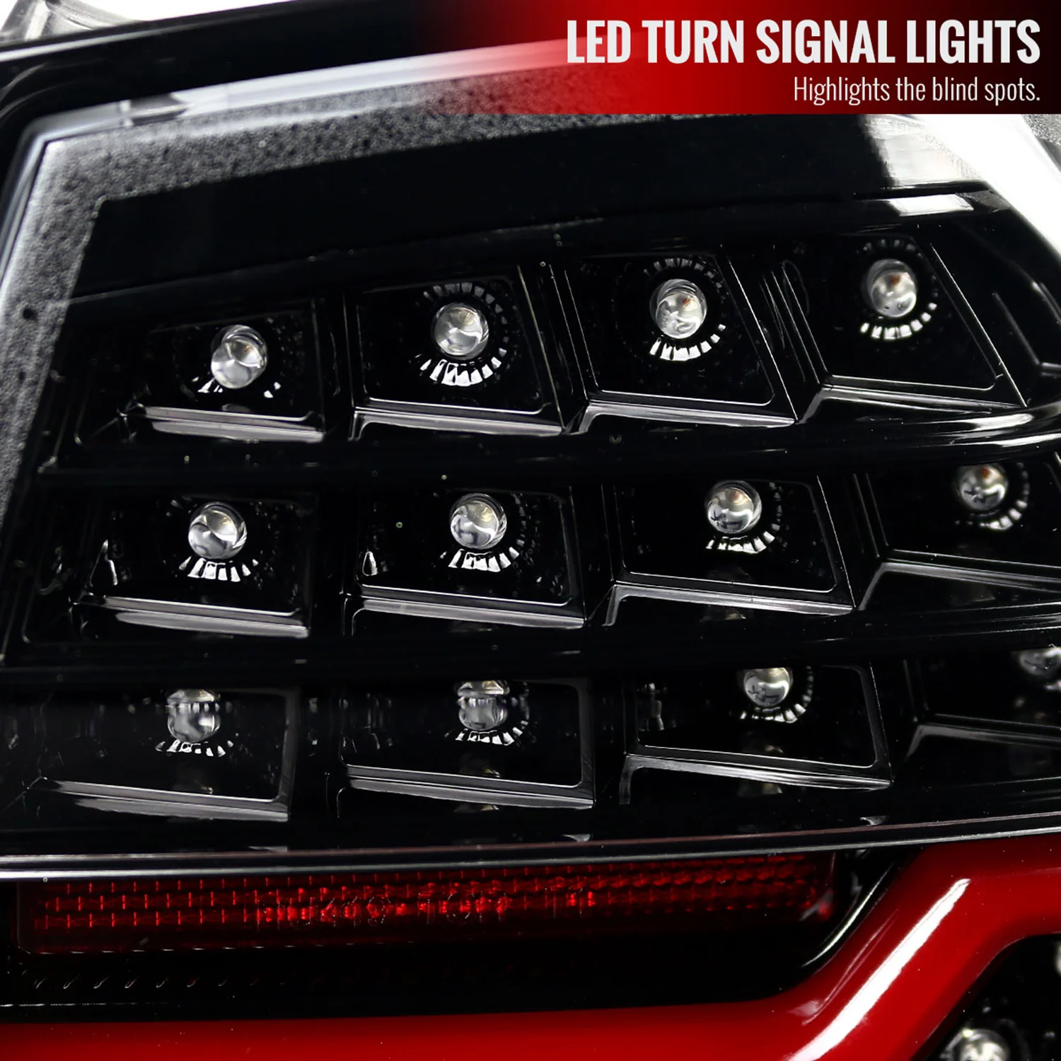 2006-2008 BMW E90 3 Series Sedan LED Tail Lights Jet Black/Clear Lens - Image 4