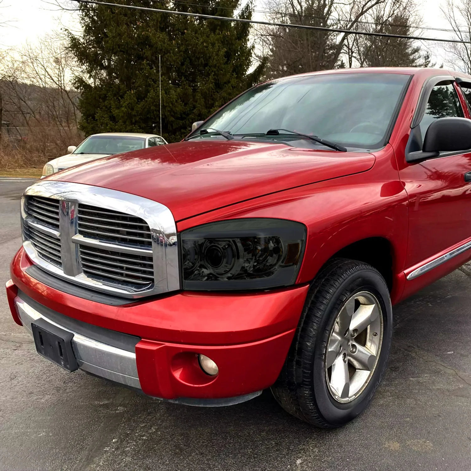 2006-2008 Dodge RAM 1500/ 06-2009 Dodge RAM 2500/3500 LED Tube Headlights Smoke - Image 9