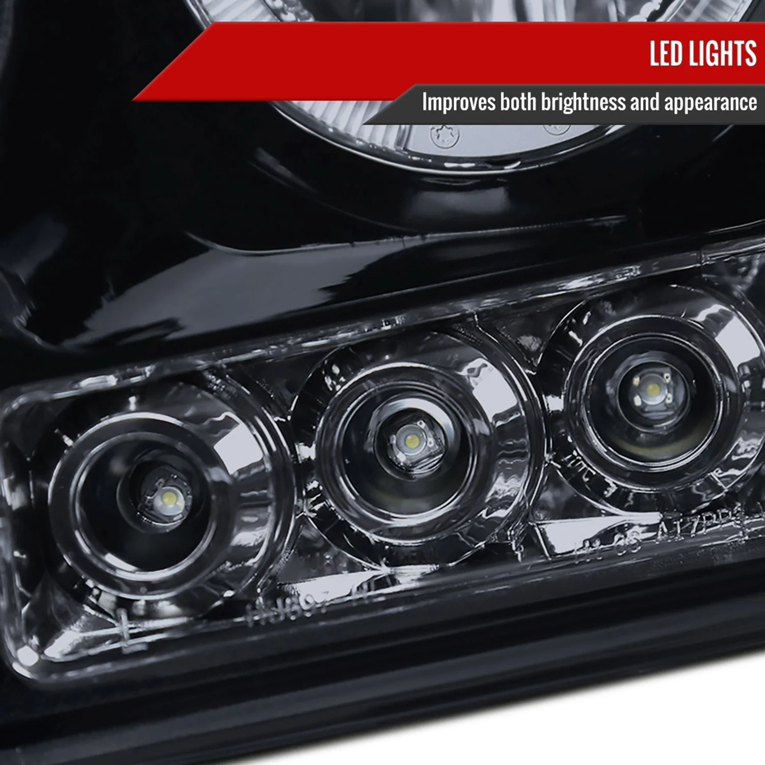 2006-2008 Dodge RAM 1500/ 06-2009 RAM 2500 3500 Dual Halo Headlights Smoke - Image 5
