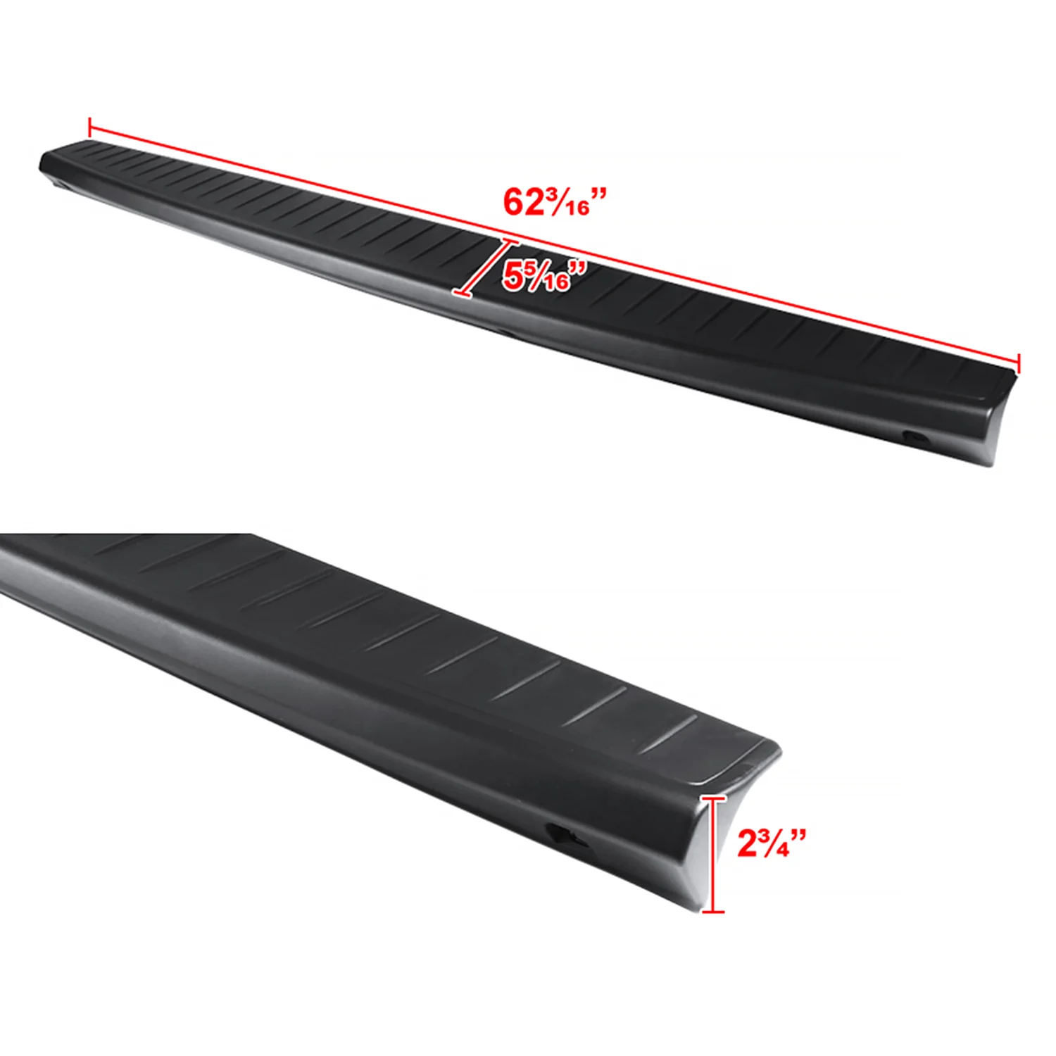 2006-2008 Dodge RAM 1500 / 2006-2009 RAM 2500 3500 Black OE Tailgate Cap Cover - Image 2