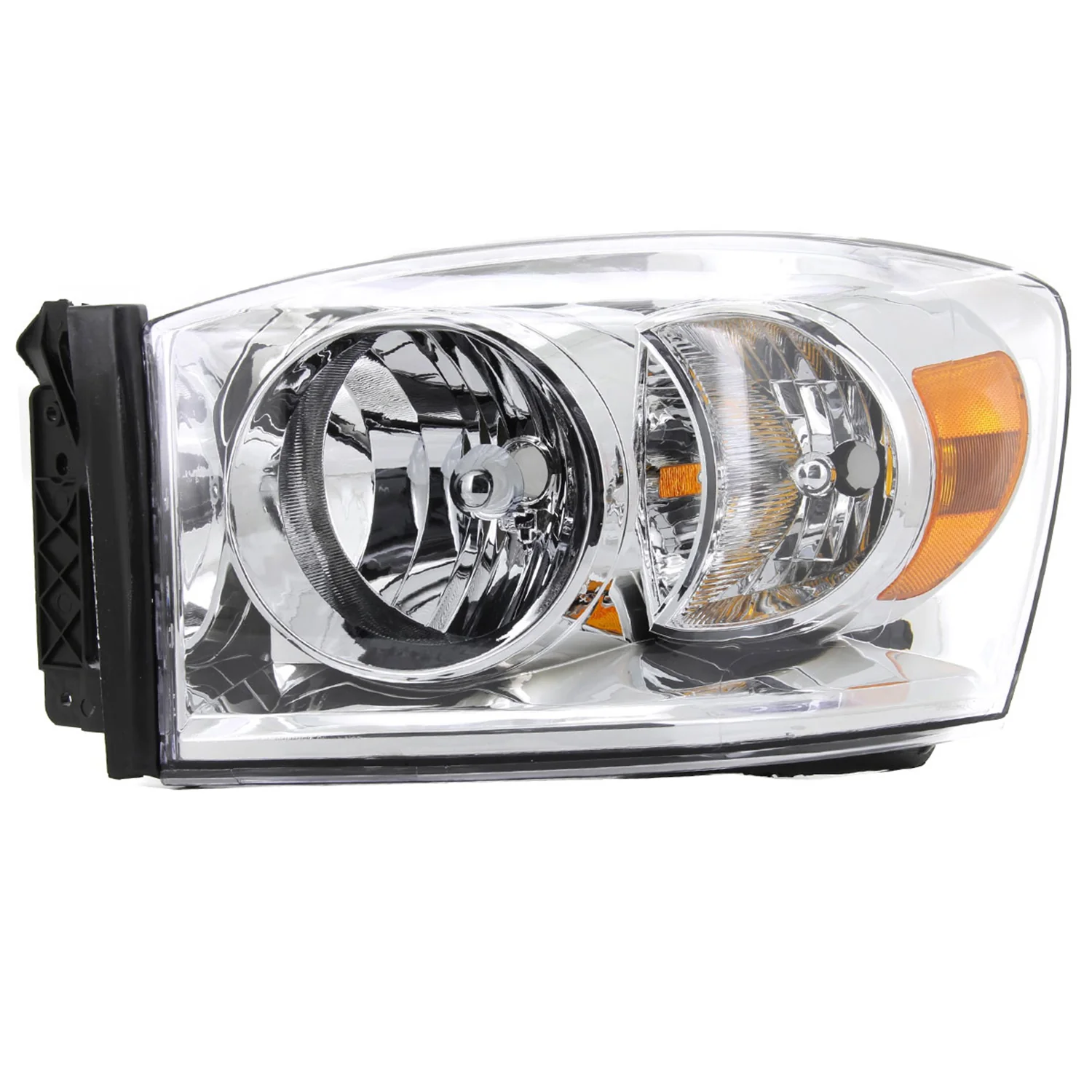 2006-2008 Dodge RAM 1500 2500 3500 Factory Crystal Headlights Chrome - Image 7