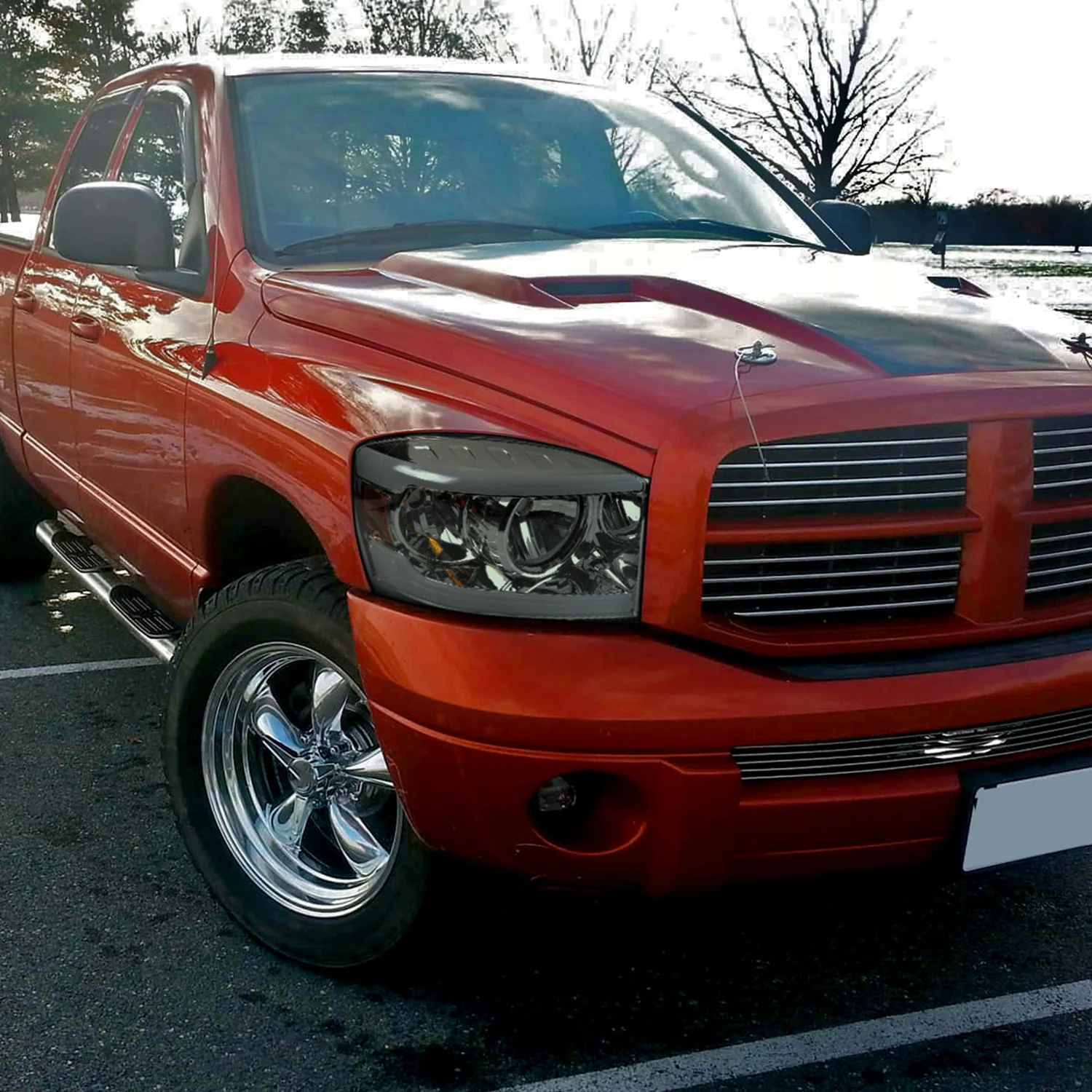 2006-2008 Dodge RAM 1500/ RAM 2500 3500 LED Headlights Amber Reflector & Smoke - Image 10