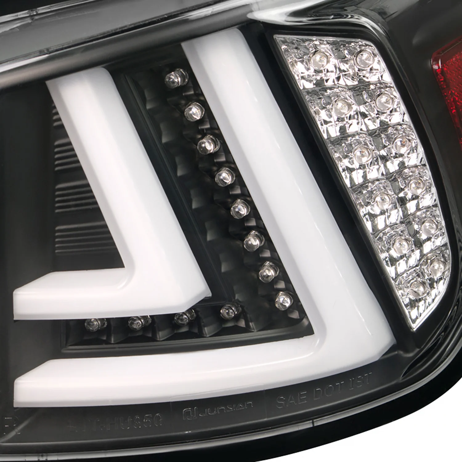2006-2008 Lexus IS250/IS350 LED Tail and Trunk Lights Matte Black/Clear Lens - Image 4