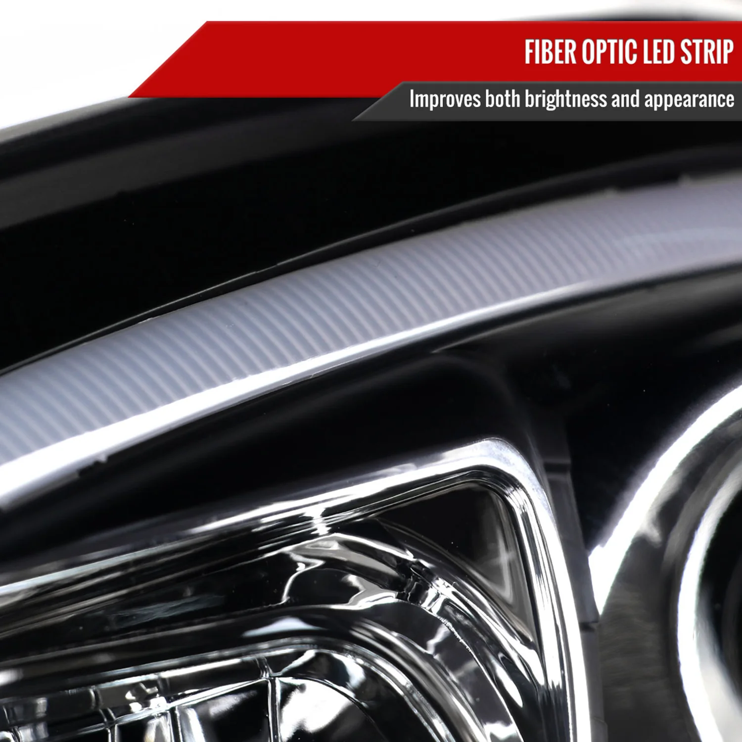 2006-2008 Mercedes W164 ML Class LED Bar Headlights Signal Lights Matte Black - Image 5