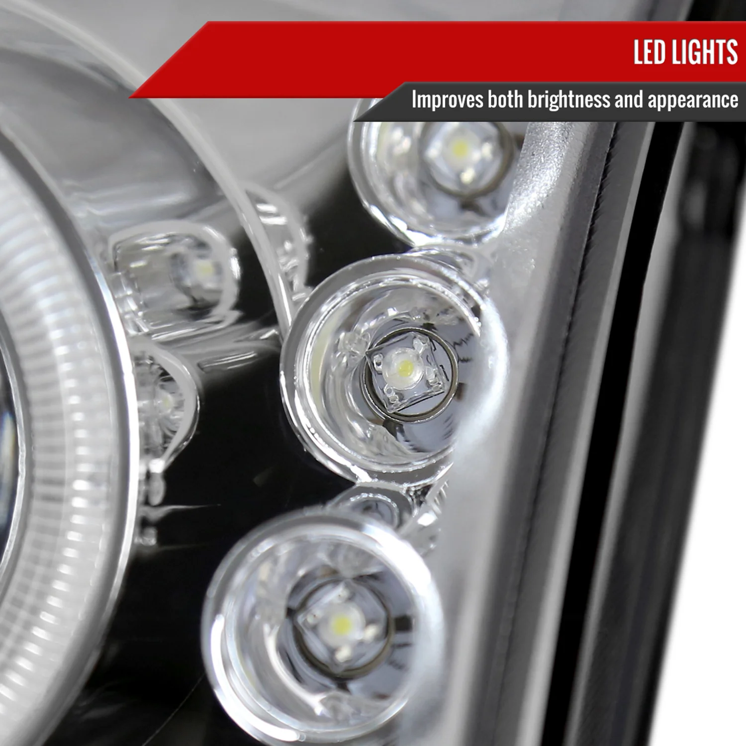 2006-2009 Ford Fusion Dual Halo Projector Headlights Chrome/Clear Lens - Image 5