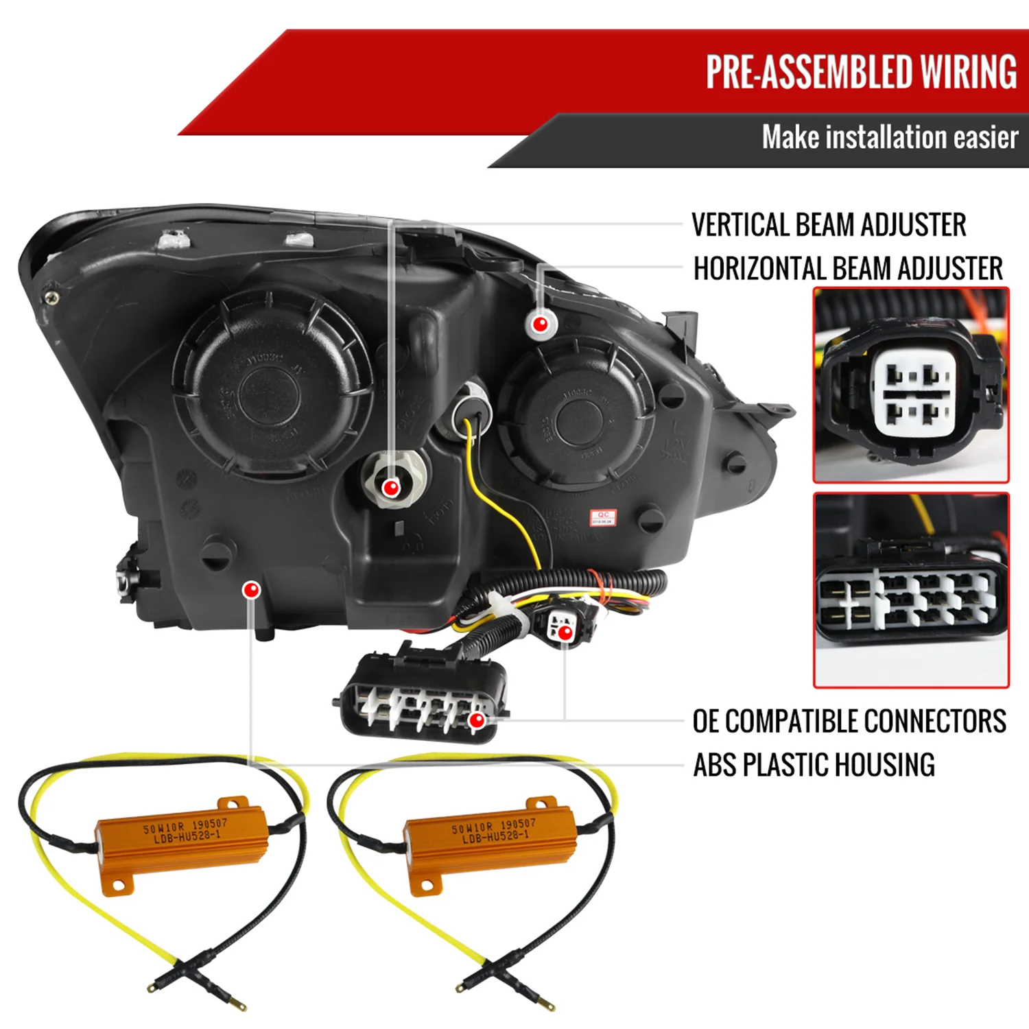 2006-2010 Lexus IS250/IS350 LED Light Headlights Signal Lights Chrome - Image 7