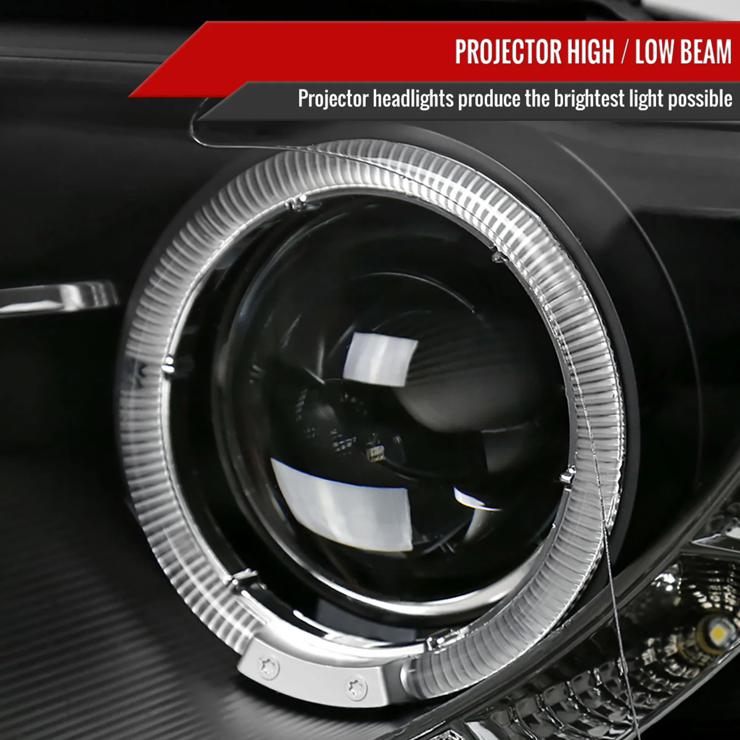 2006-2010 VW Passat Halo Projector Headlights R8 LED Light Strip Matt Black - Image 4