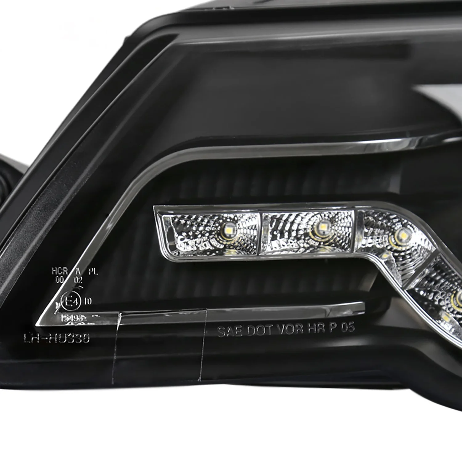 2006-2010 VW Passat Halo Projector Headlights R8 LED Light Strip Matt Black - Image 6