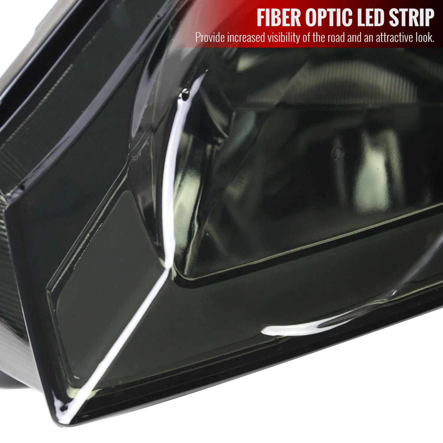 2006-2011 Honda Civic 4DR Sedan Factory Headlights w/LED Strip Chrome/Smoke - Image 5
