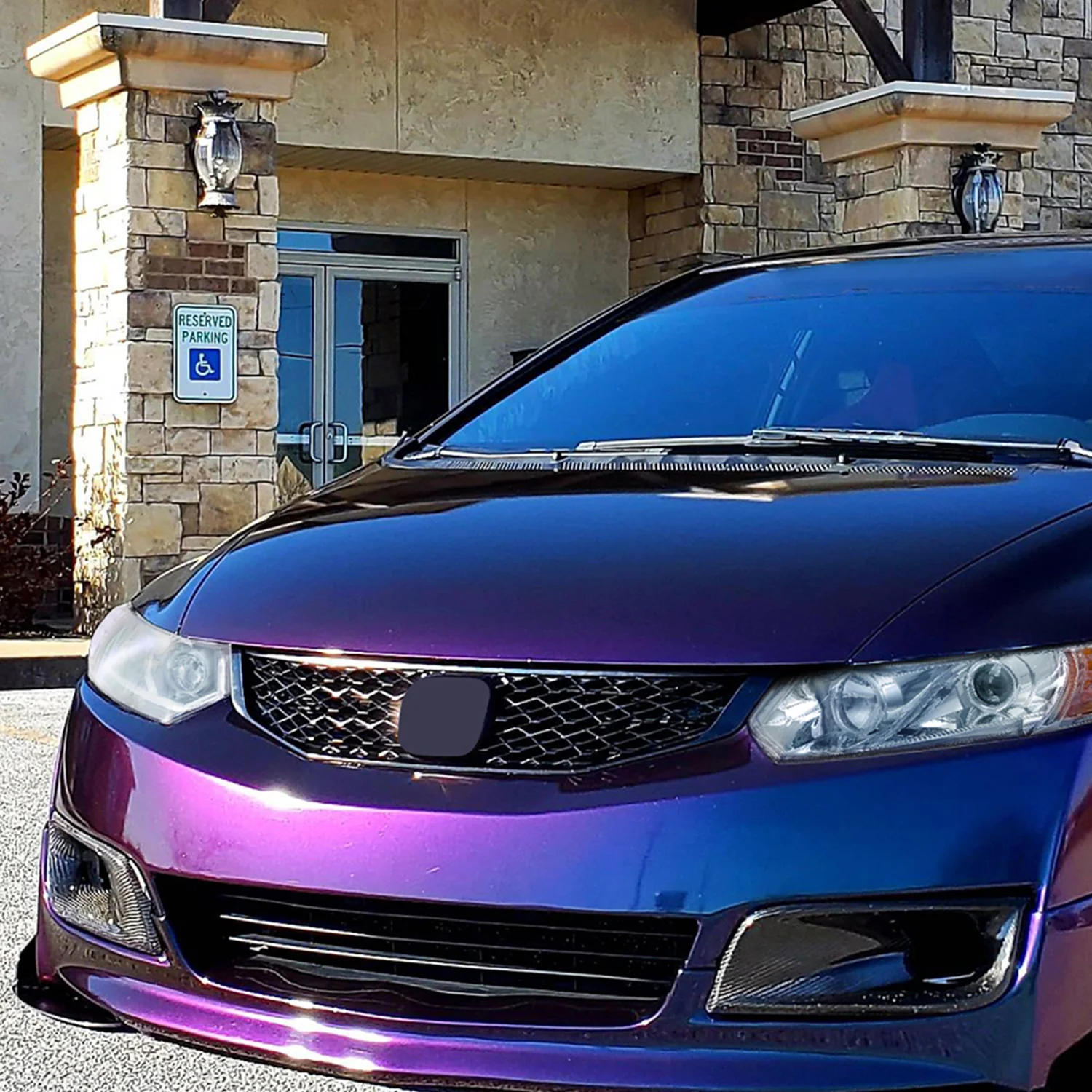 2006-2011 Honda Civic Coupe Projector Headlights LED Light Strips Chrome/Clear - Image 10