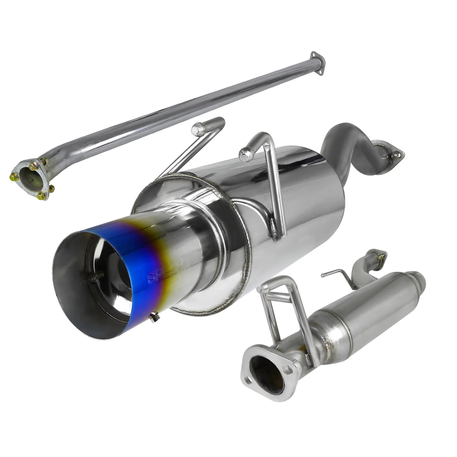 2006-2011 Honda Civic EX LX DX Sedan T-304 Steel N1 Catback Exhaust Burnt Tip - Image 10