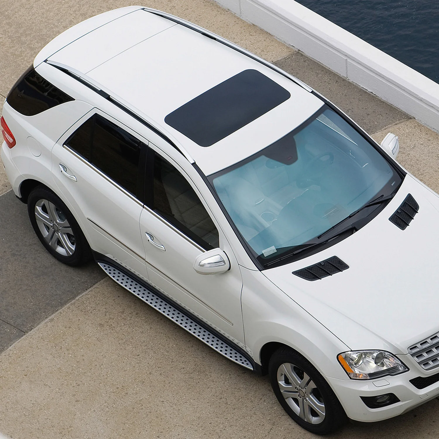 2006-2011 Mercedes Benz W164 ML Class Aluminum Side Step Nerf Bars - Image 10