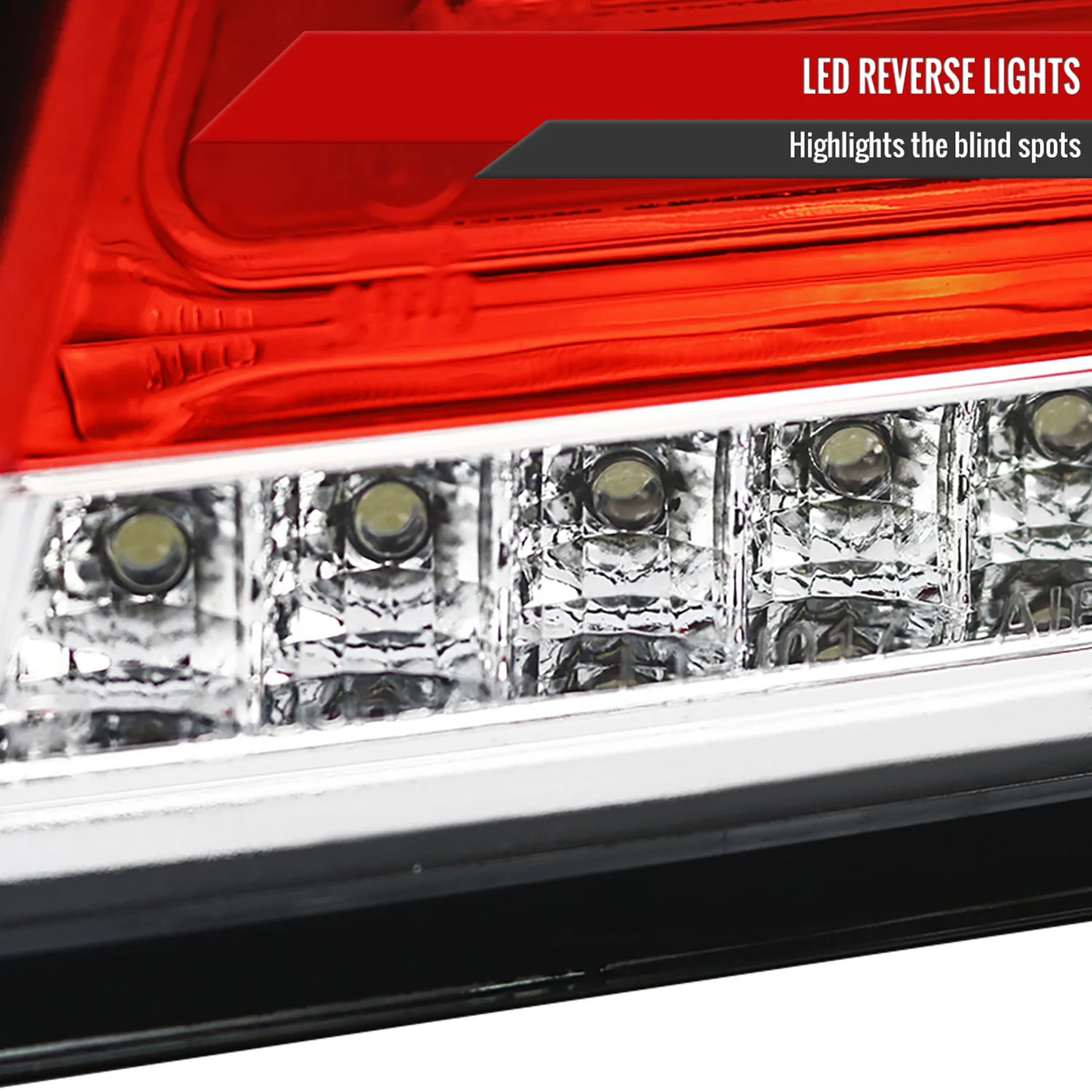 2006-2011 Mercedes Benz W164 ML Class LED Tail Lights Chrome/Red Lens - Image 5