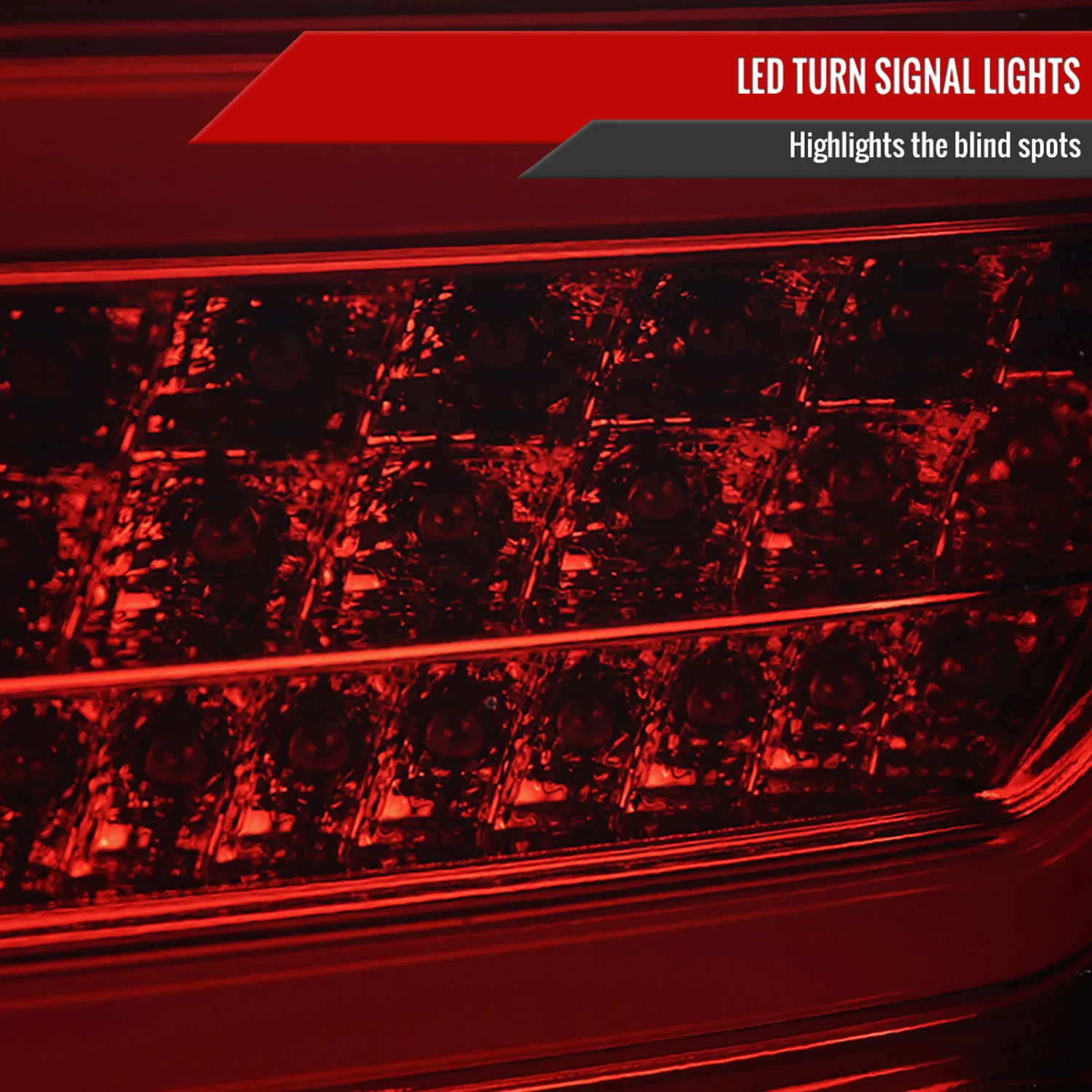 2006-2011 Mercedes Benz W164 ML Class LED Tail Lights Chrome/Red Smoke Lens - Image 6