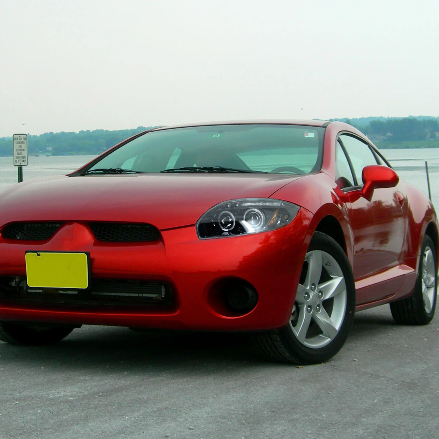 2006-2011 Mitsubishi Eclipse Dual Halo Projector Headlights Jet Black/Clear - Image 10
