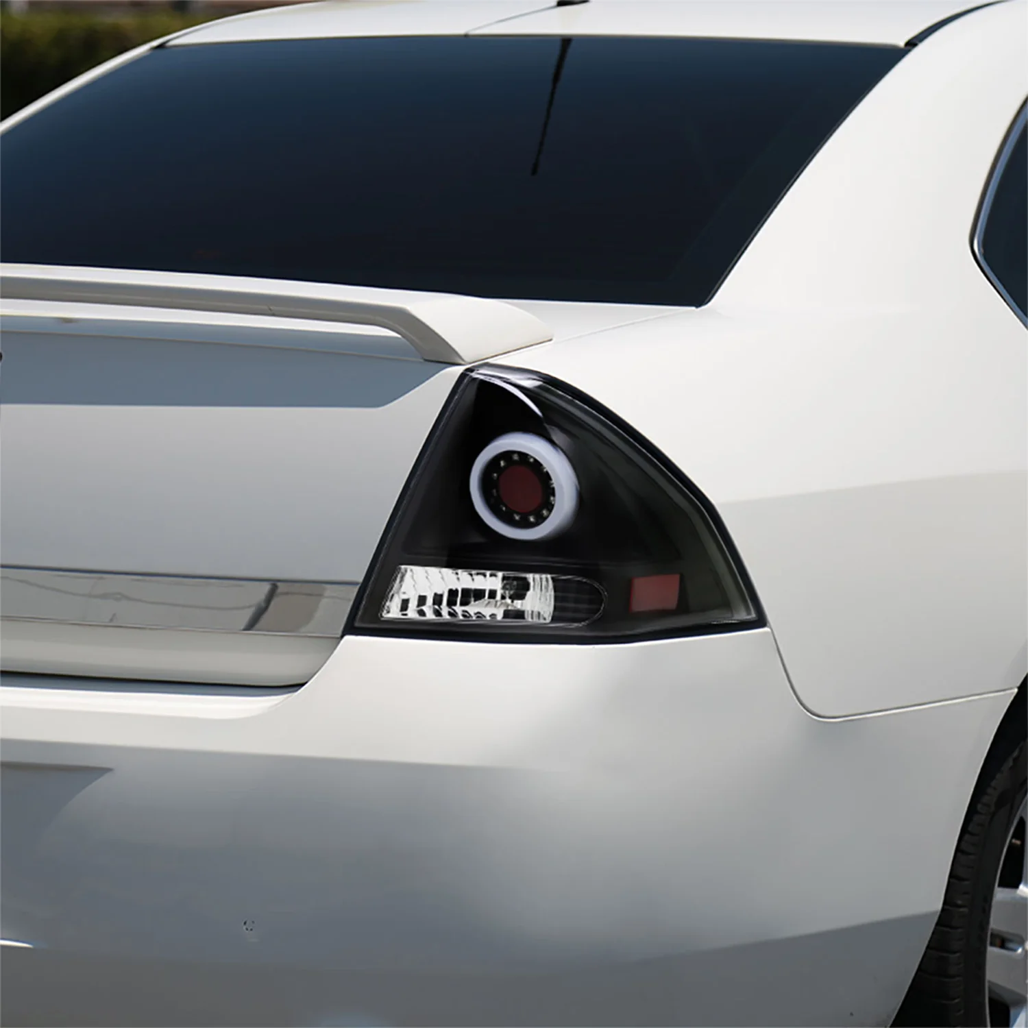 2006-2013 Chevy Impala/ 14-2016 Impala Limited LED Tail Lights Matt Black/Clear - Image 10