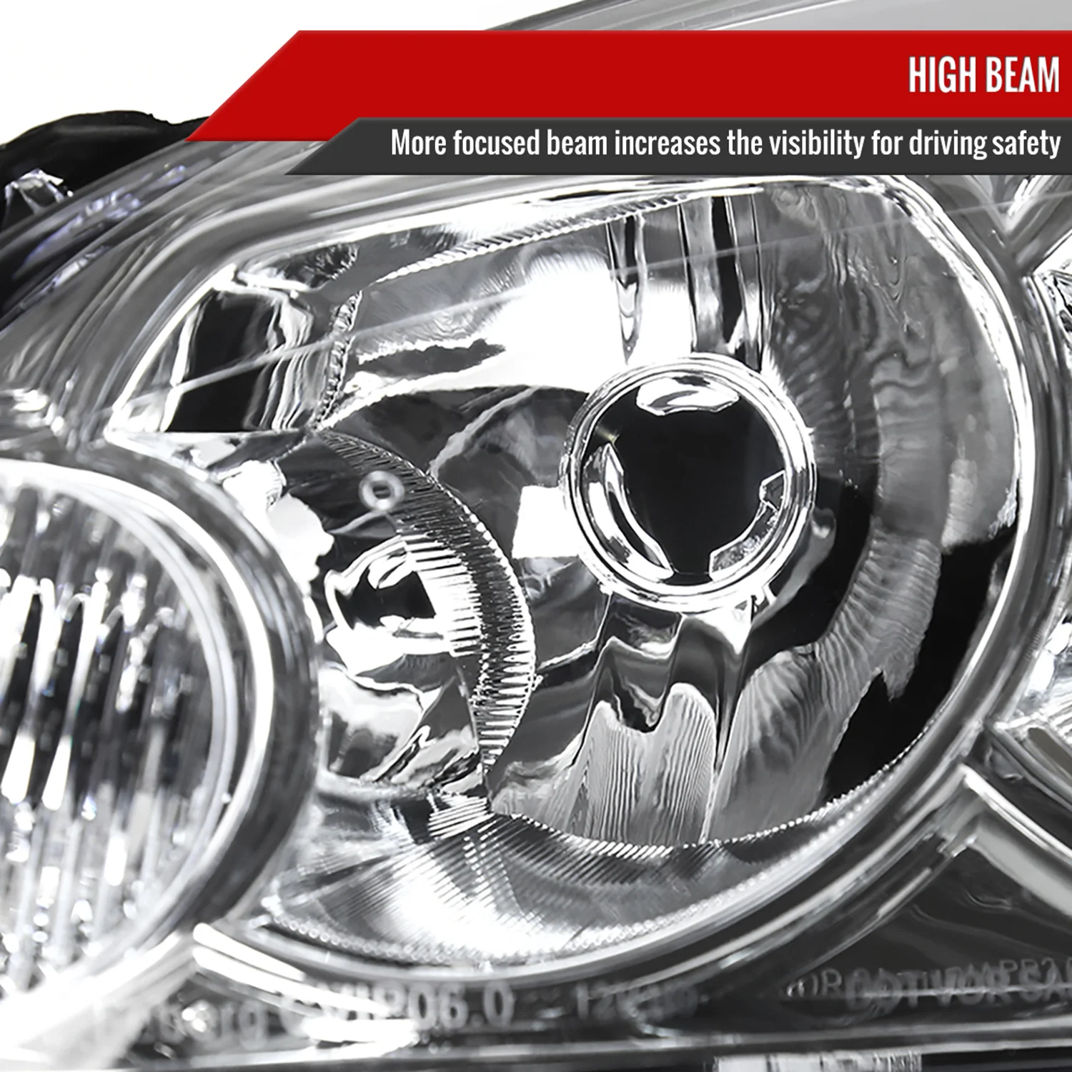2006-2013 Chevy Impala / Impala Limited /Monte Carlo Headlights Amber & Chrome - Image 4