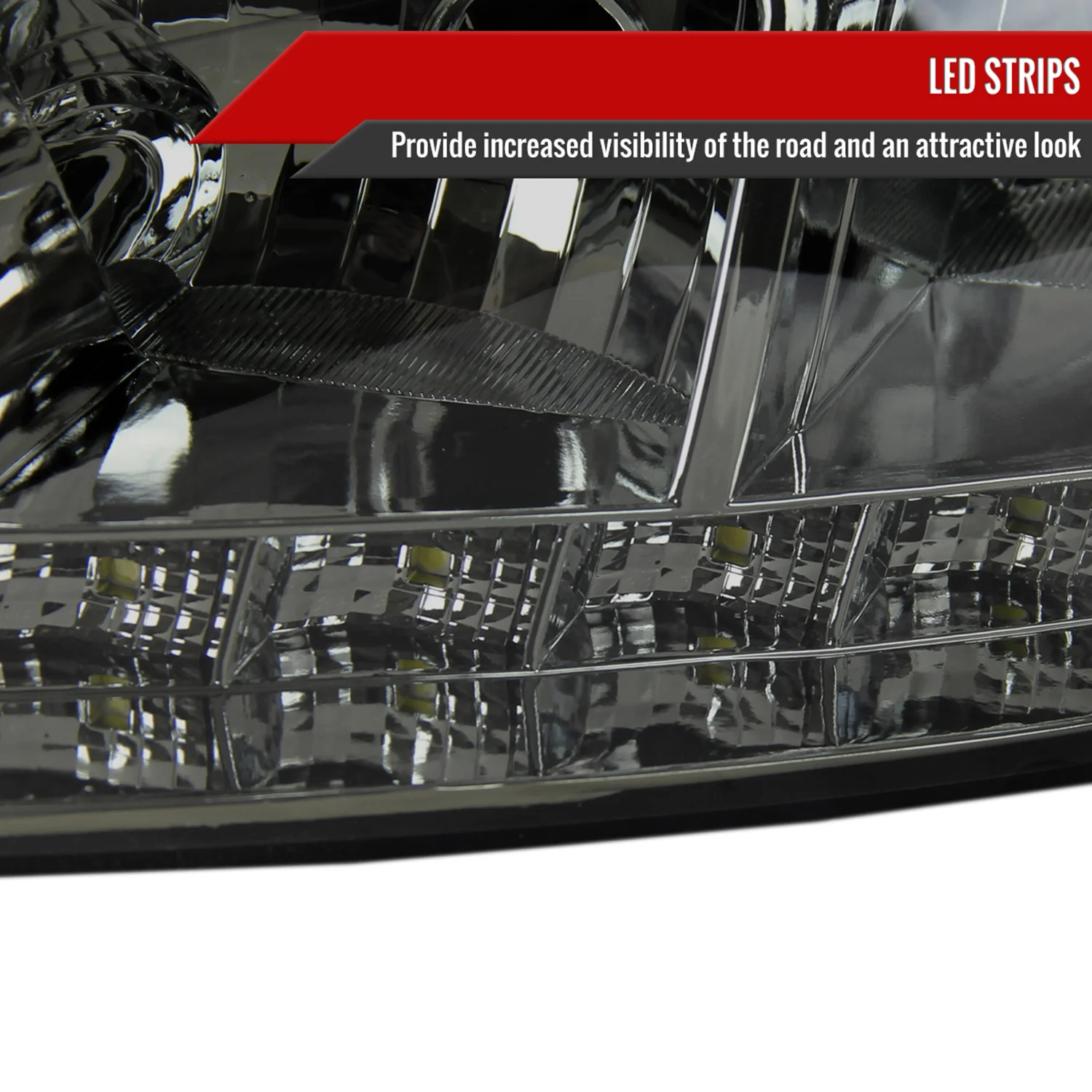 2006-2013 Chevy Impala / Impala Limited /Monte Carlo Headlights LED Chrome - Image 4