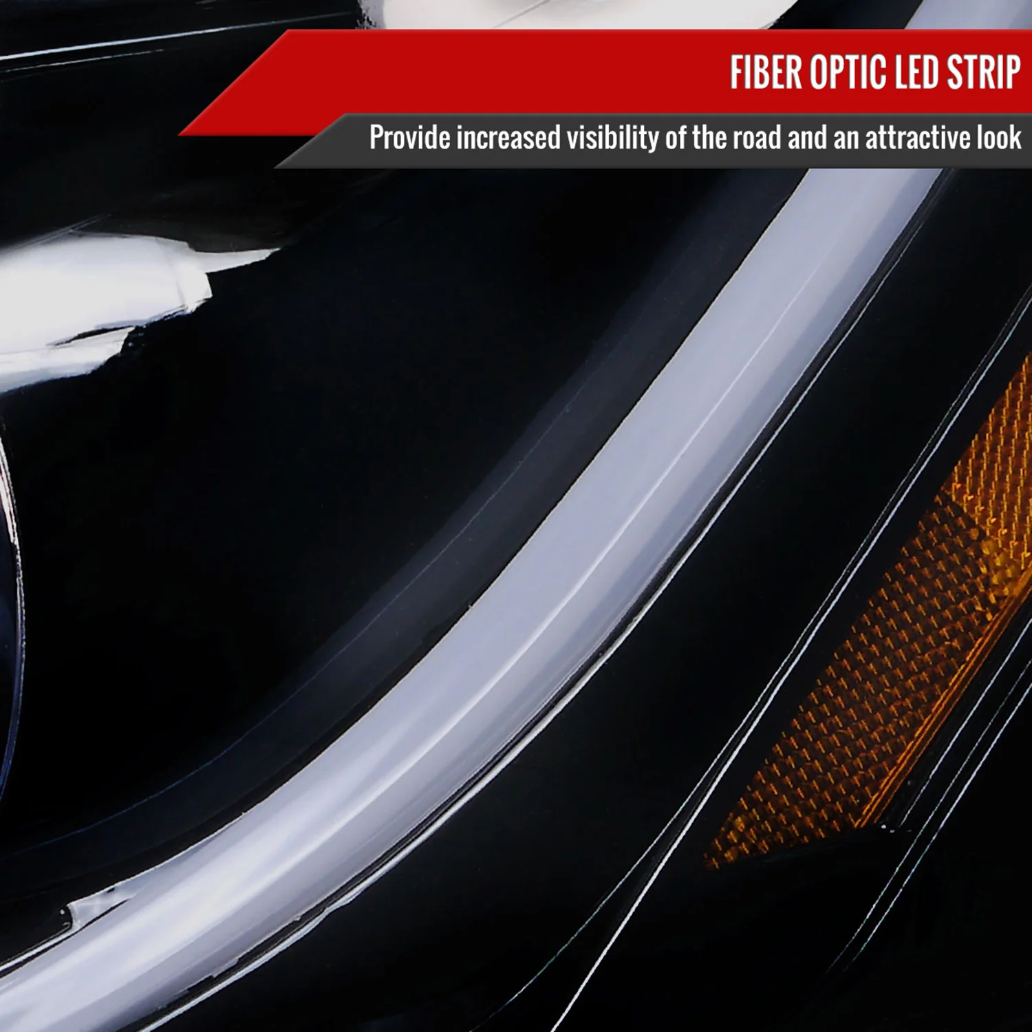 2006-2013 Chevy Impala / Impala Limited /Monte Carlo LED Bar Headlights Smoke - Image 4