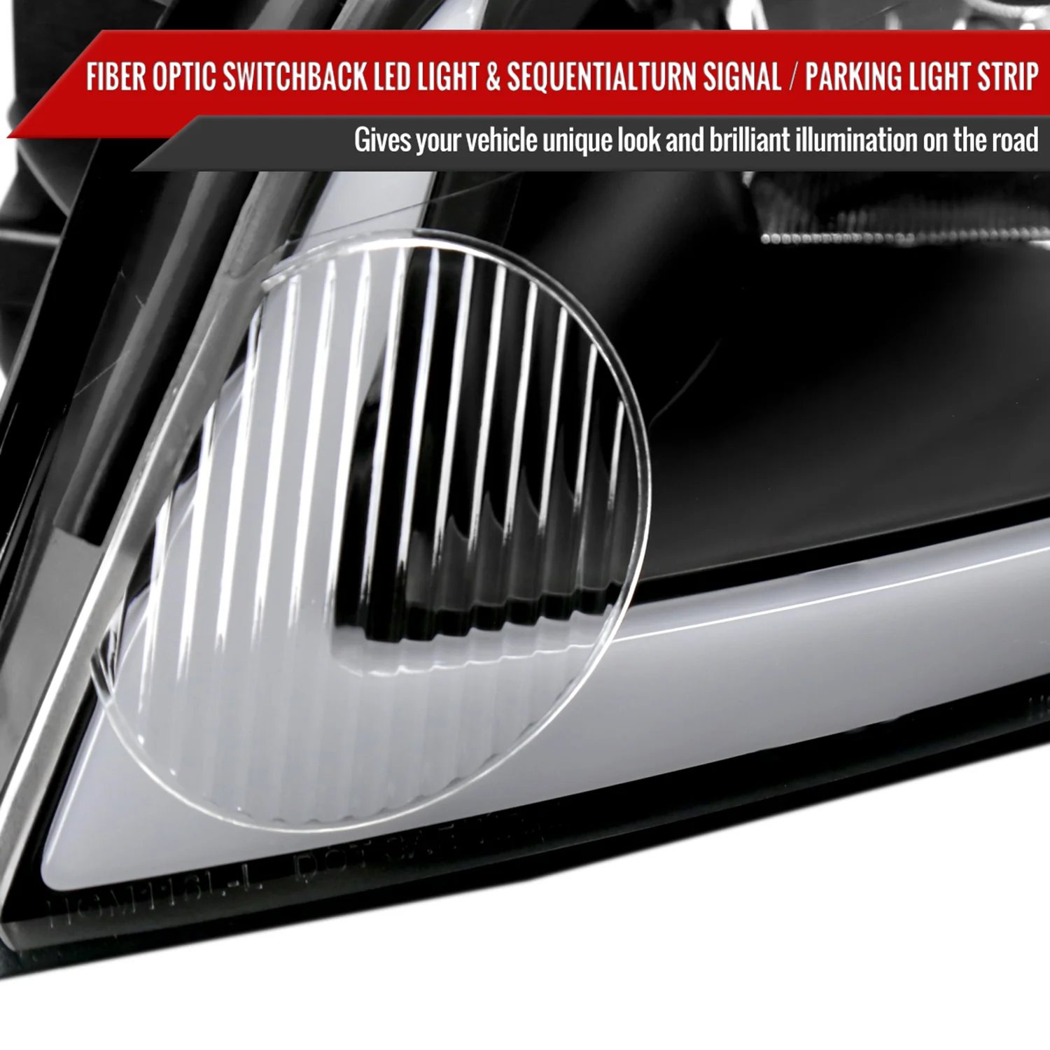 2006-2013 Chevy Impala/Impala Limited/Monte Carlo LED Factory Headlights Black - Image 5
