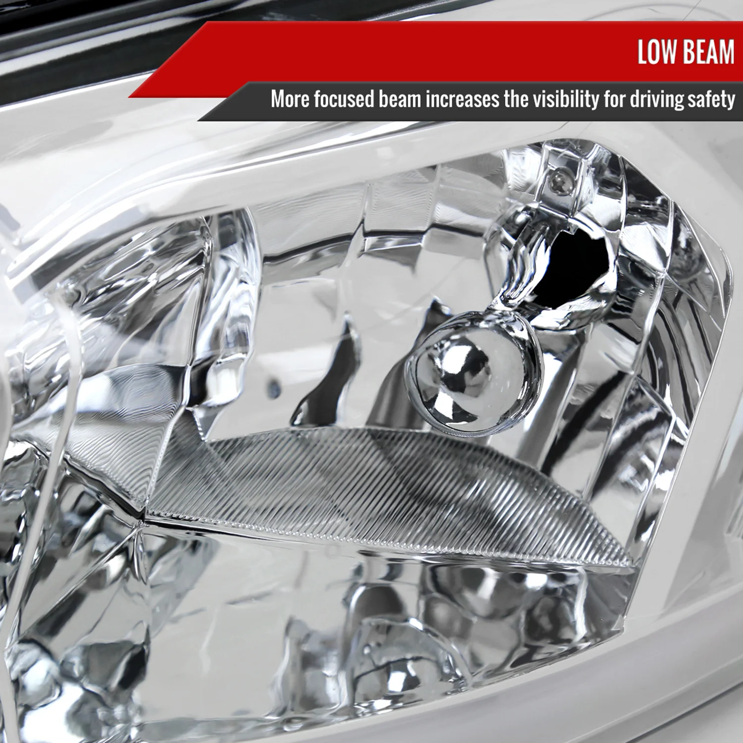 2006-2013 Chevy Impala/Impala Limited/Monte Carlo LED Headlights Chrome - Image 3