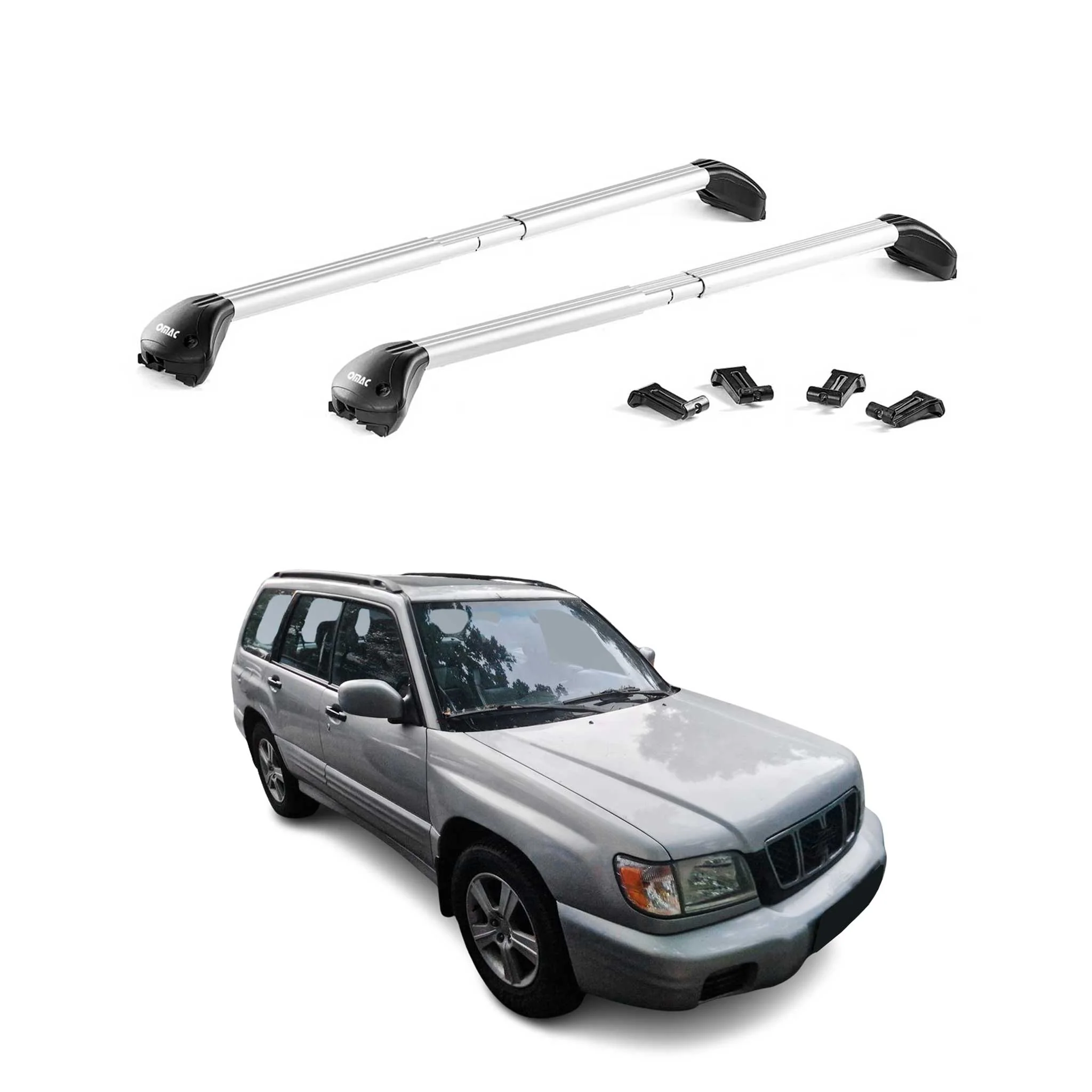2006-2024 Audi A6 Avant Roof Rack Cross Bars Silver