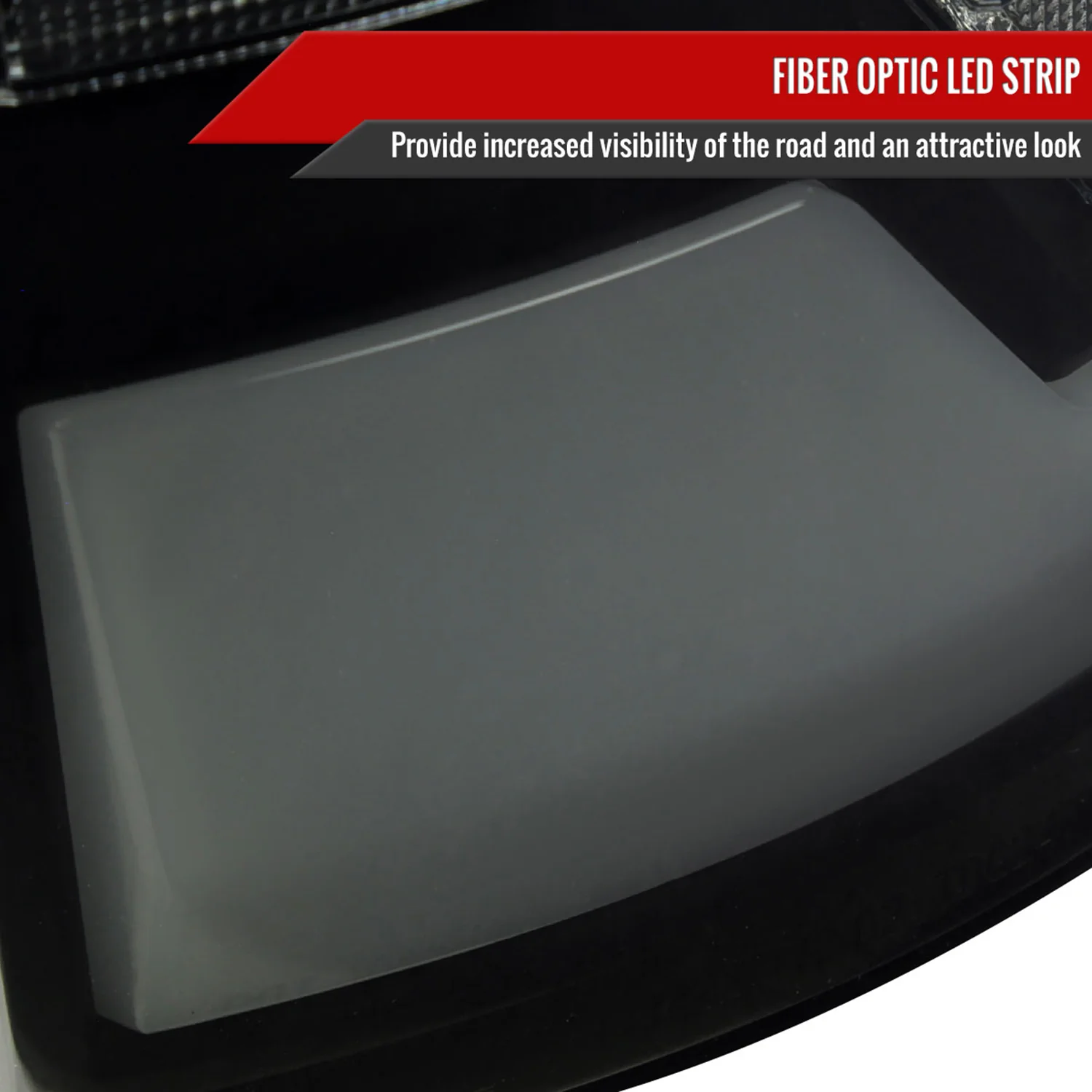 2007-2009 Dodge RAM 1500/2500/3500 White LED Bar Tail Lights Matte Black/Smoke - Image 3