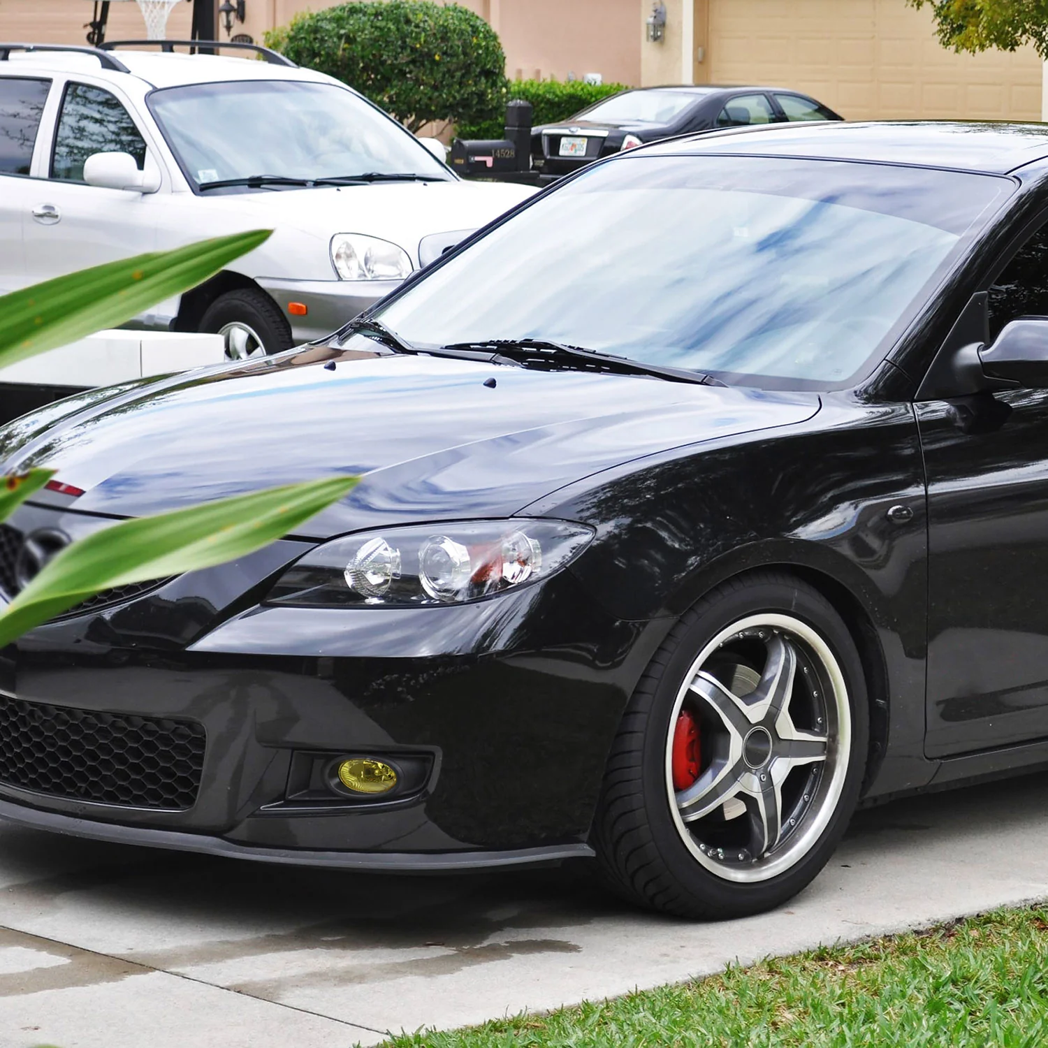 2007-2009 Mazda 3 Sedan H11 Fog Lights Kit Chrome Housing/Yellow Lens - Image 10