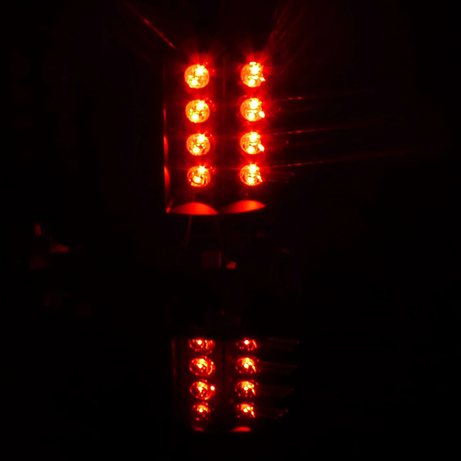 2007-2012 Chevy Avalanche LED Tail Lights Matte Black Housing/Clear Lens - Image 2