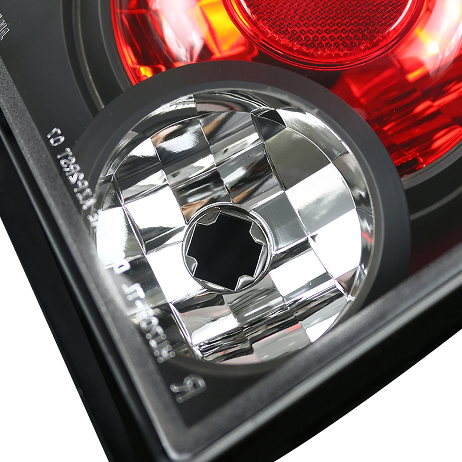 2007-2012 Dodge Caliber Tail Lights Matte Black Housing/Clear Lens - Image 3