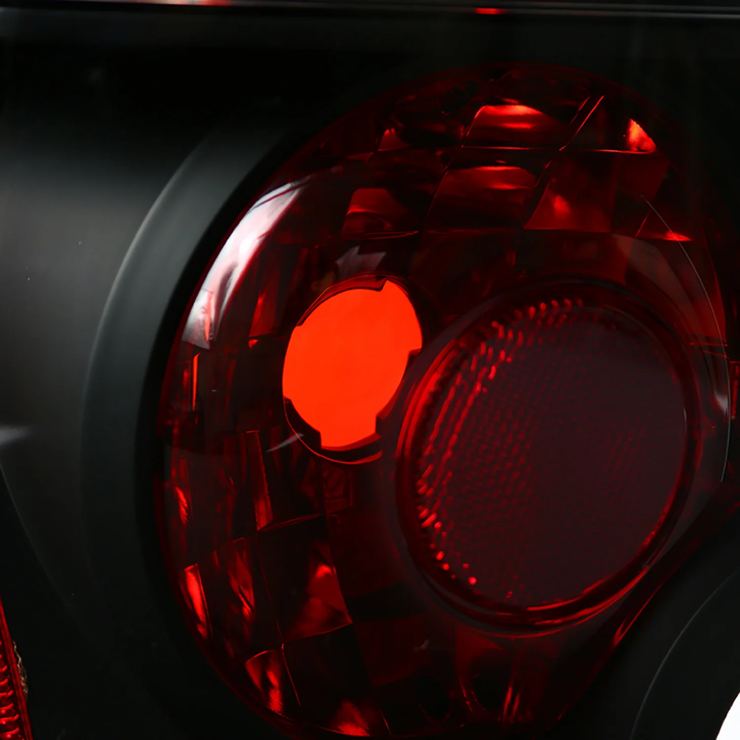 2007-2012 Dodge Caliber Tail Lights Matte Black Housing/Clear Lens - Image 4