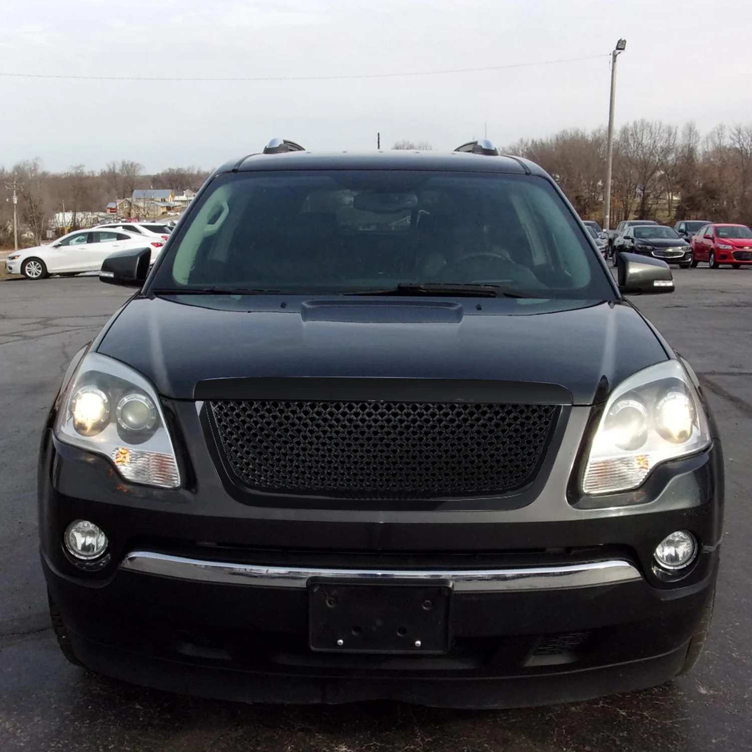 2007-2012 GMC Acadia Black ABS Mesh Grille - Image 10