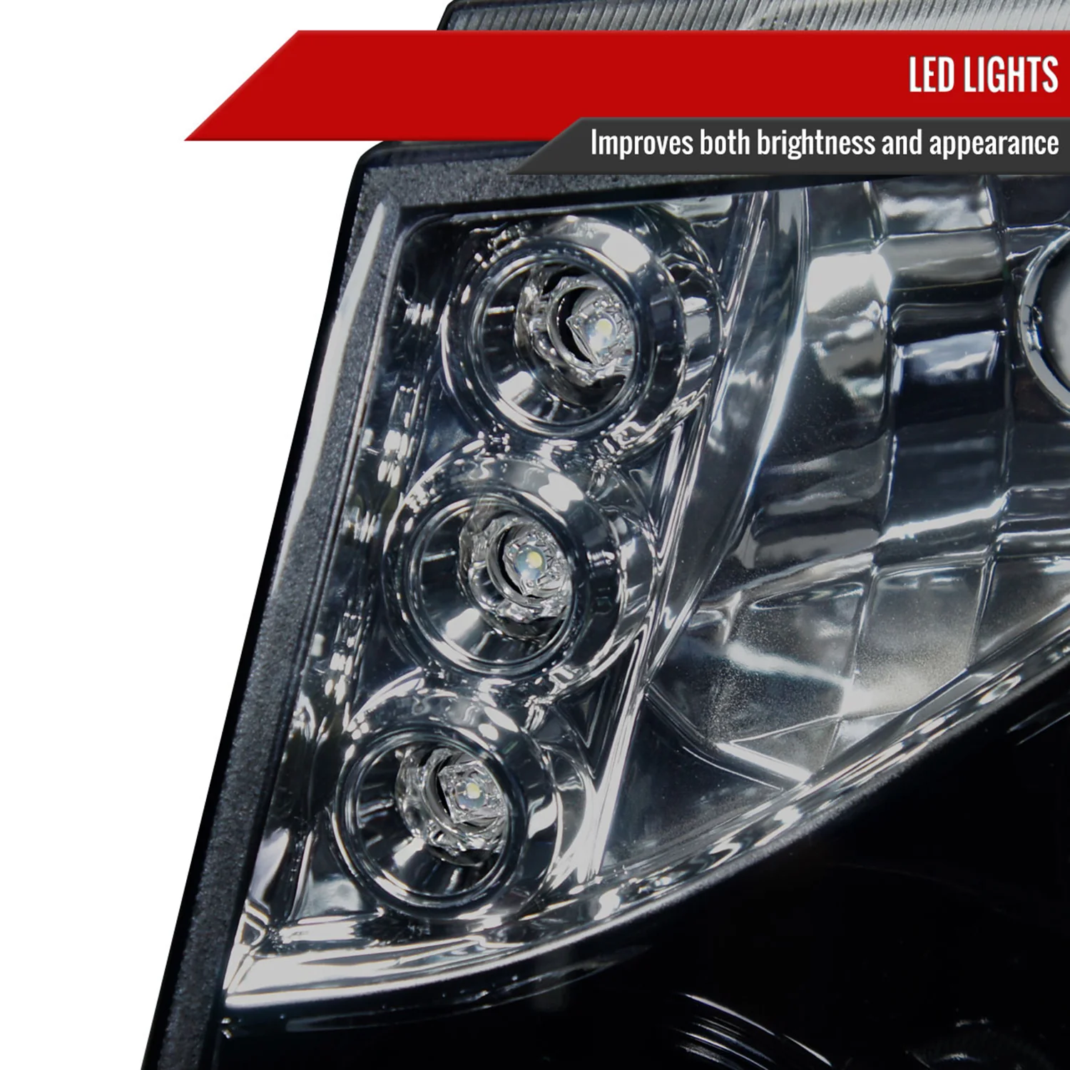 2007-2013 Chevy Avalanche/ 07-2014 Tahoe Suburban Dual Halo Headlights Smoke - Image 5
