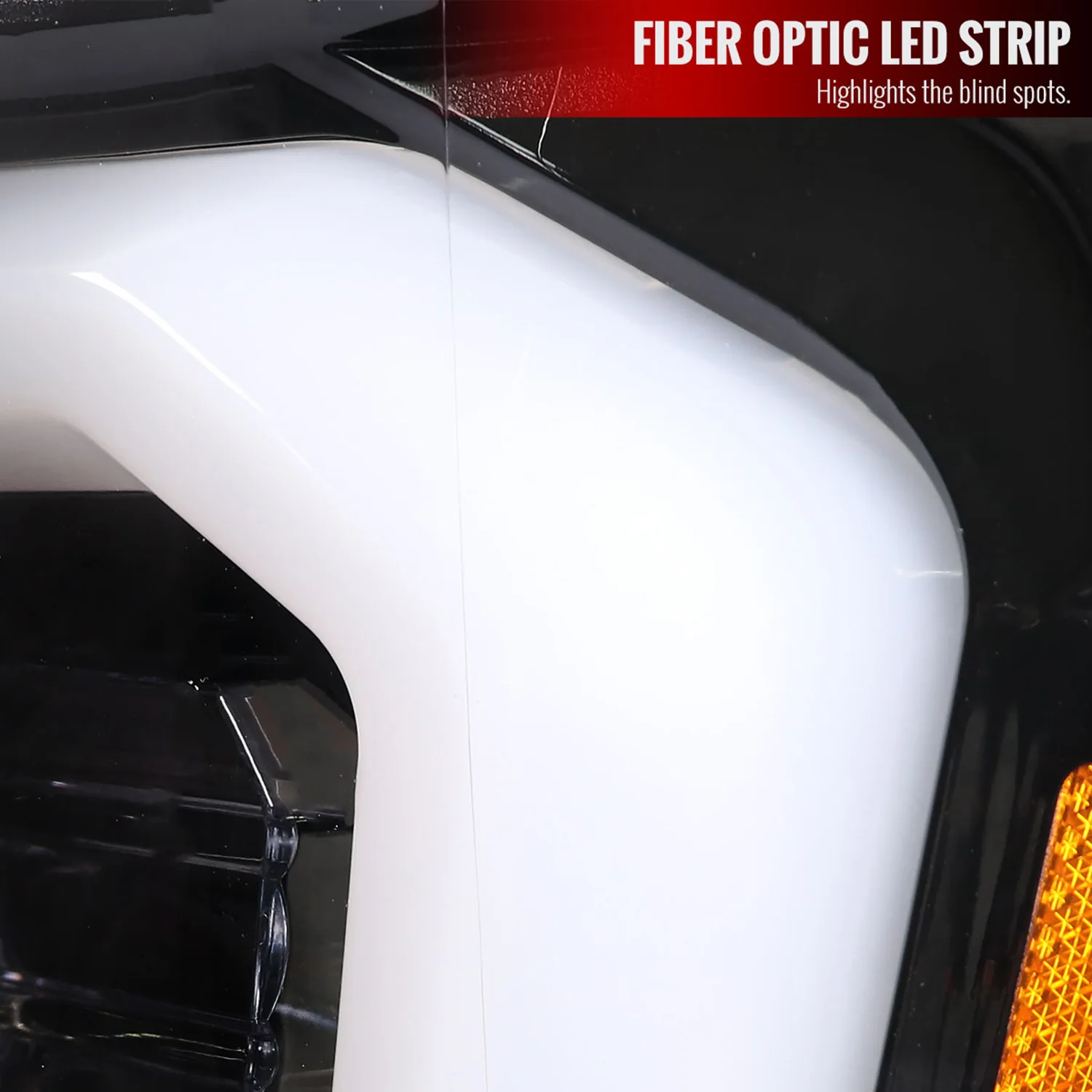 2007-2013 Chevy Avalanche/ 07-2014 Tahoe Suburban LED C-Bar Headlights Jet Black - Image 4