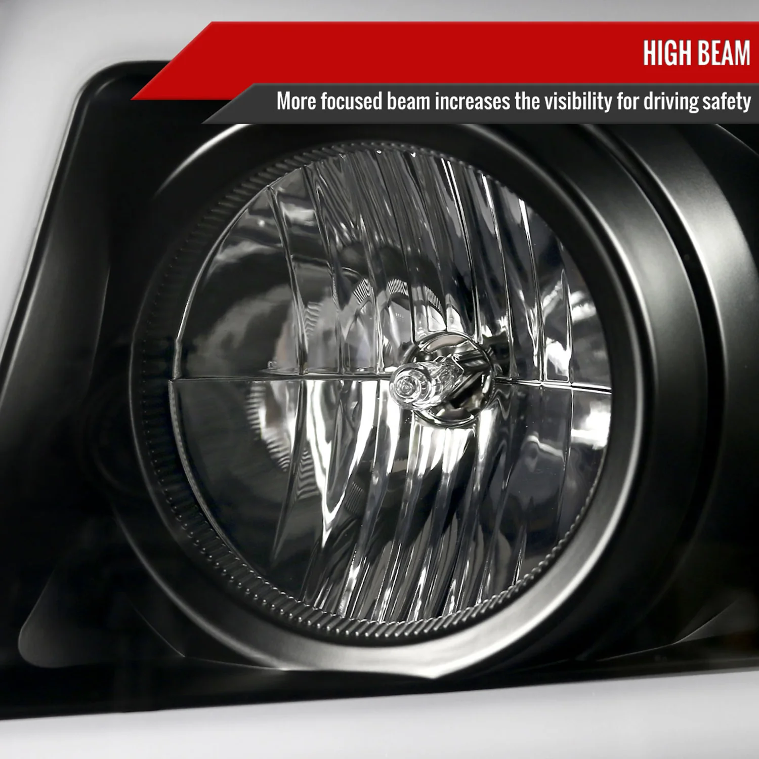 2007-2013 Chevy Avalanche/ 07-2014 Tahoe Suburban LED C-Bar Headlights -RS Black - Image 4