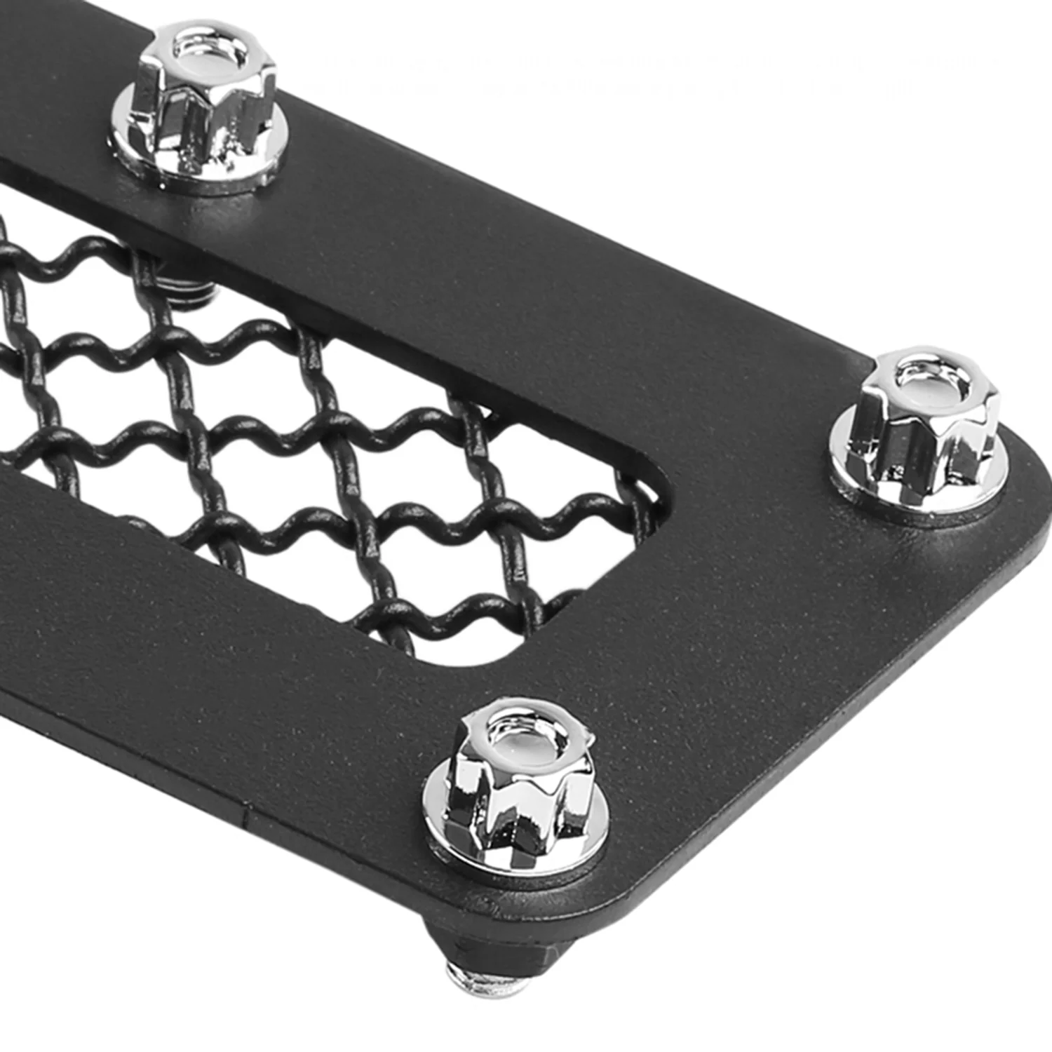 2007-2013 Chevy Silverado 1500/1500HD Rivet Black Steel 3PC Mesh Grille insert - Image 4