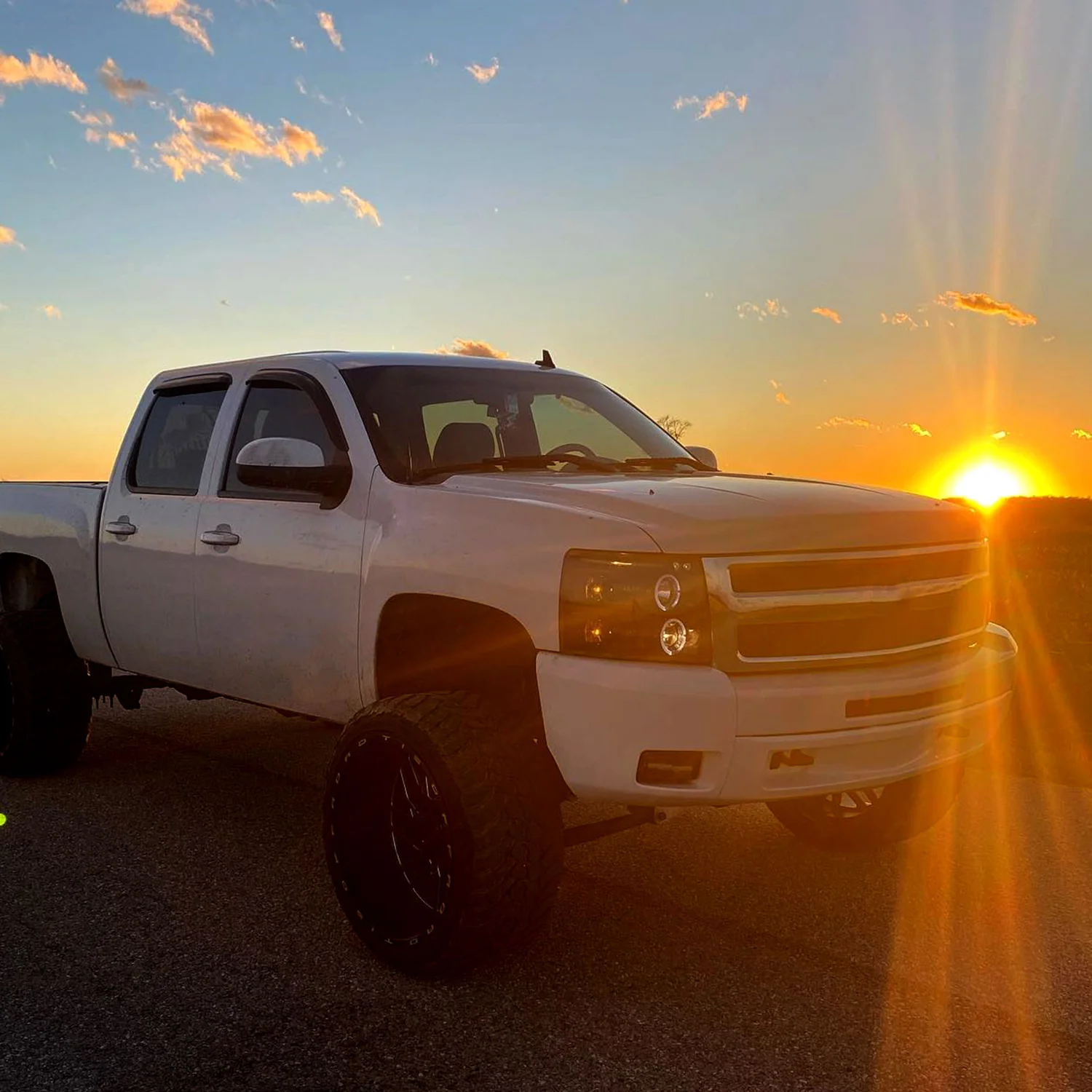 2007-2013 Chevy Silverado 1500 2500HD 3500HD Dual Halo Headlights Matte Black - Image 10