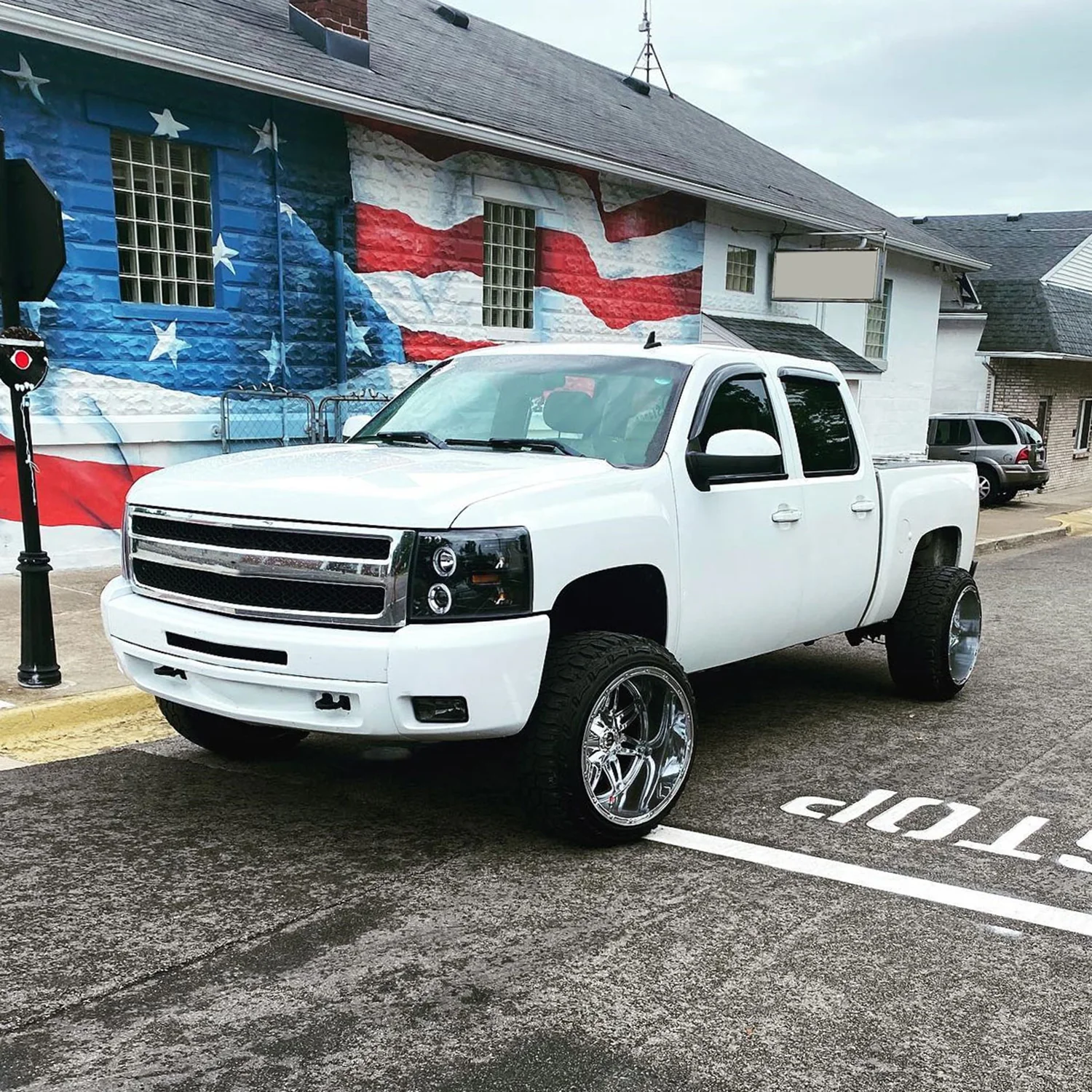 2007-2013 Chevy Silverado 1500 2500HD 3500HD Dual Halo Headlights Matte Black - Image 9