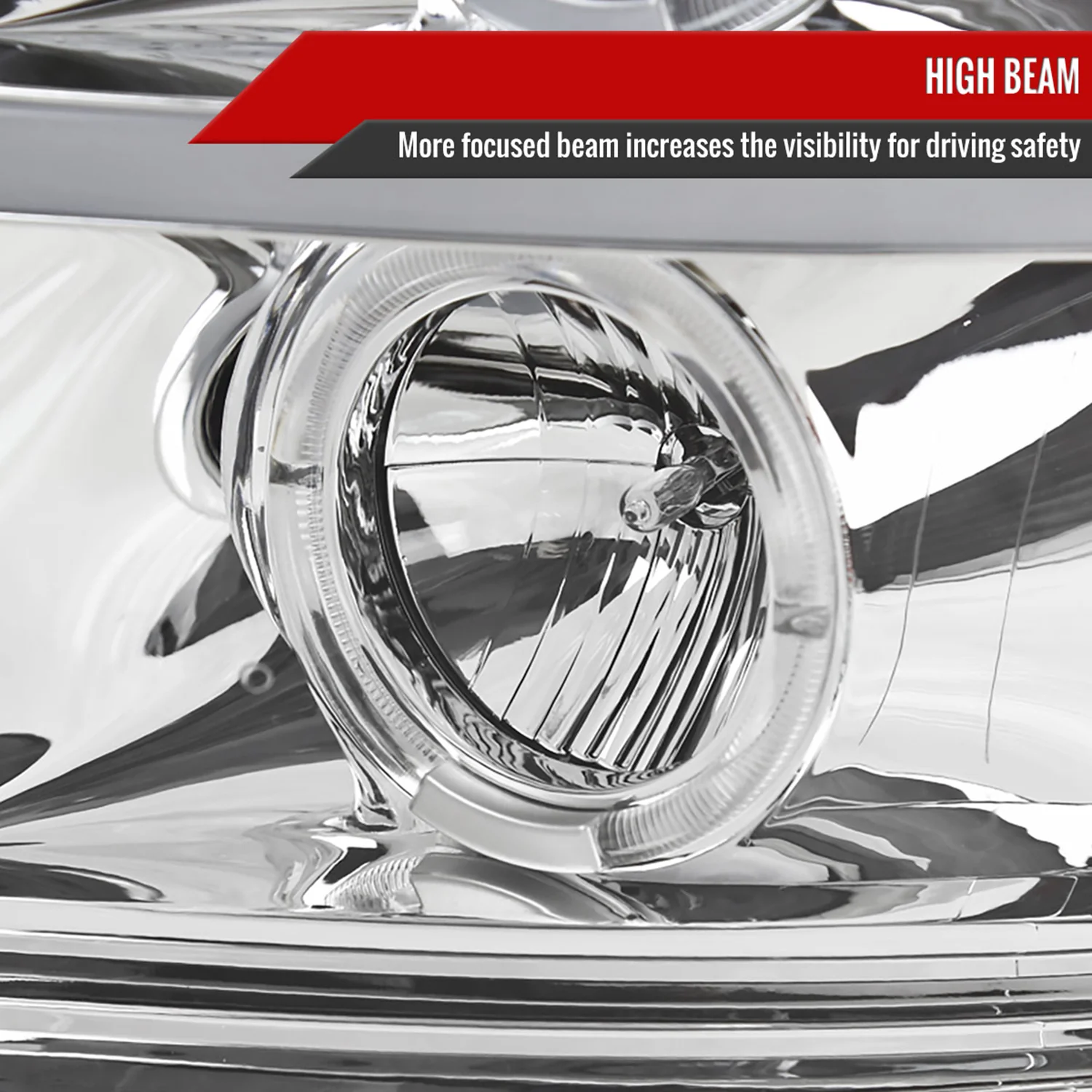 2007-2013 Chevy Silverado 1500 2500HD 3500HD Headlights LED Light Bar Chrome - Image 4