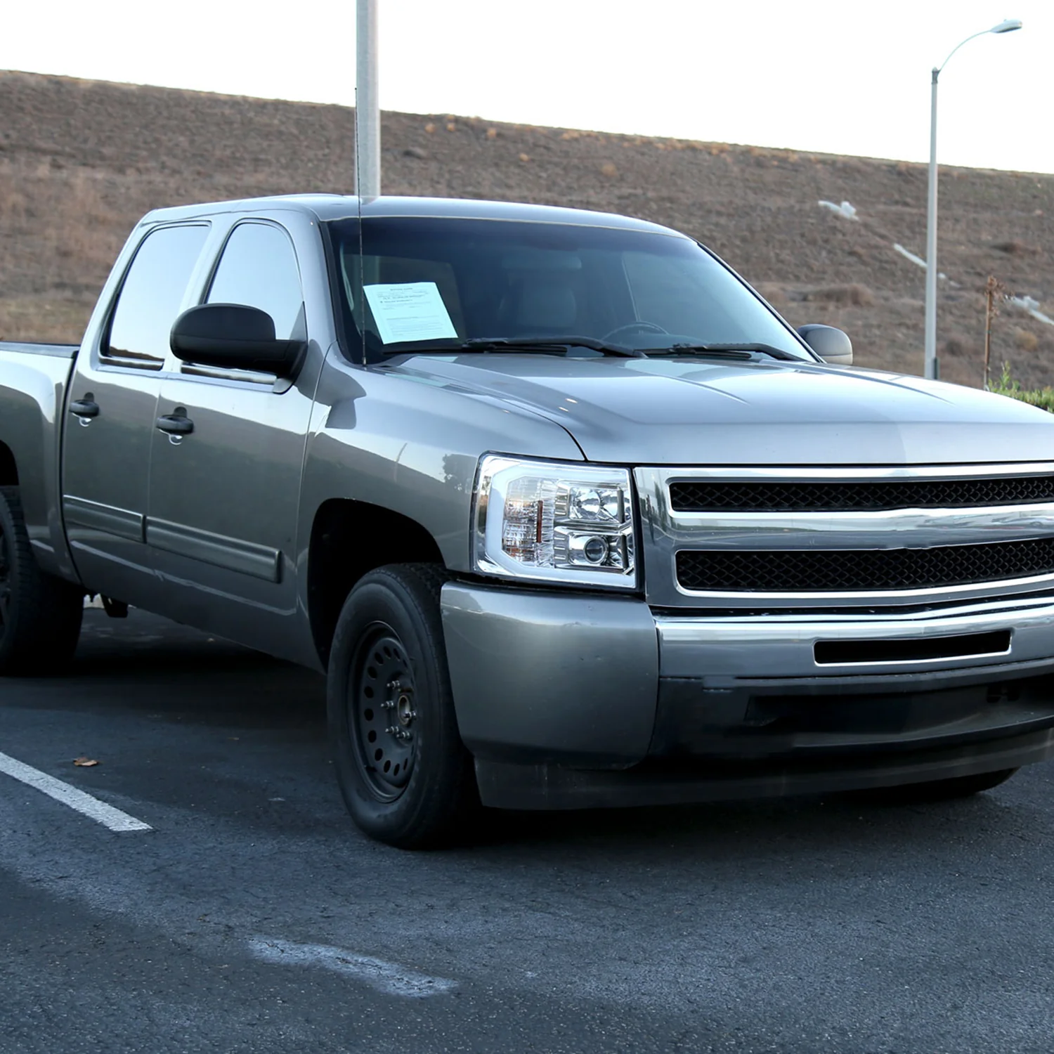 2007-2013 Chevy Silverado 1500/ 2500HD 3500HD LED C-Bar Headlights Chrome - Image 10