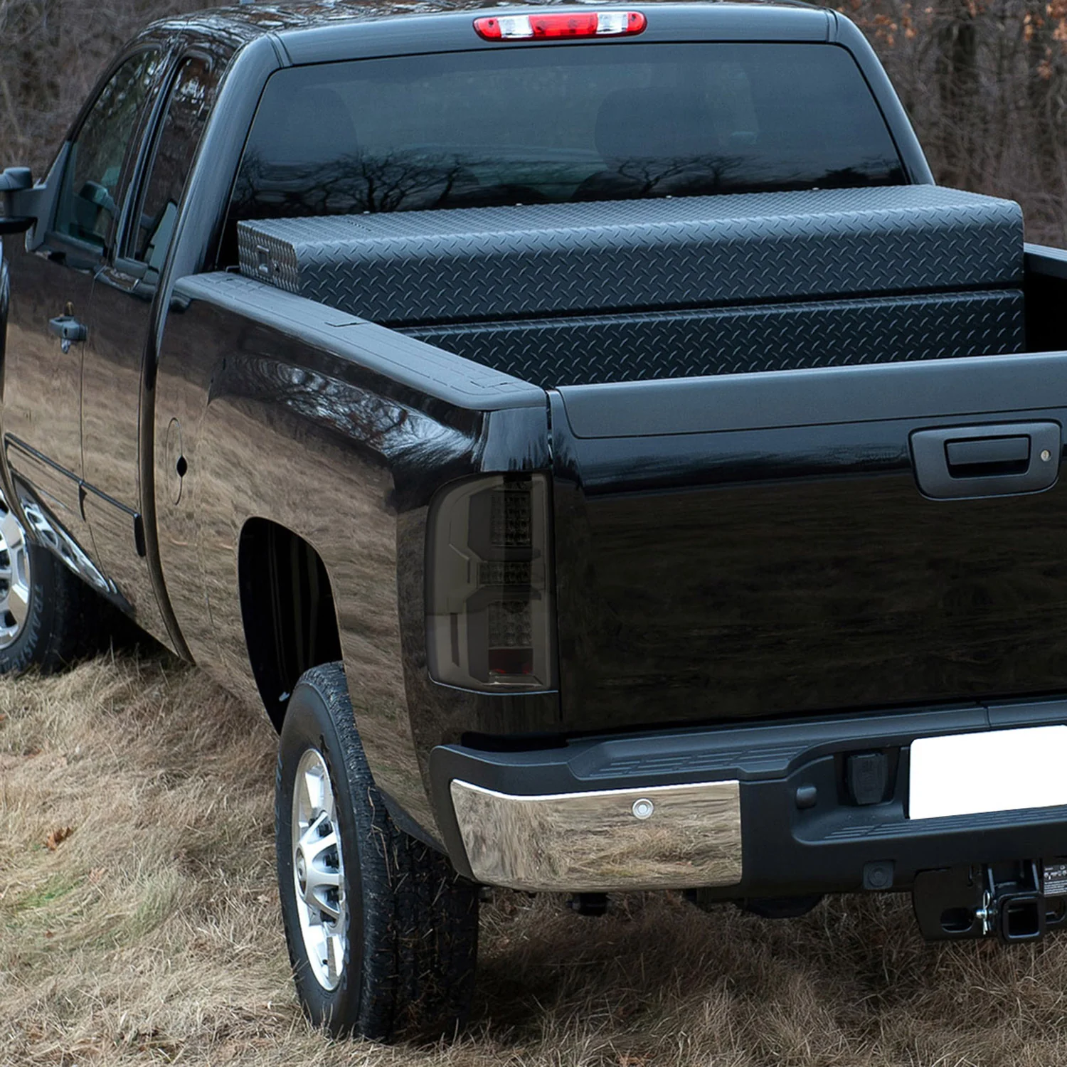 2007-2013 Chevy Silverado 1500 2500HD/3500HD LED Tail Lights Chrome/Smoke - Image 9