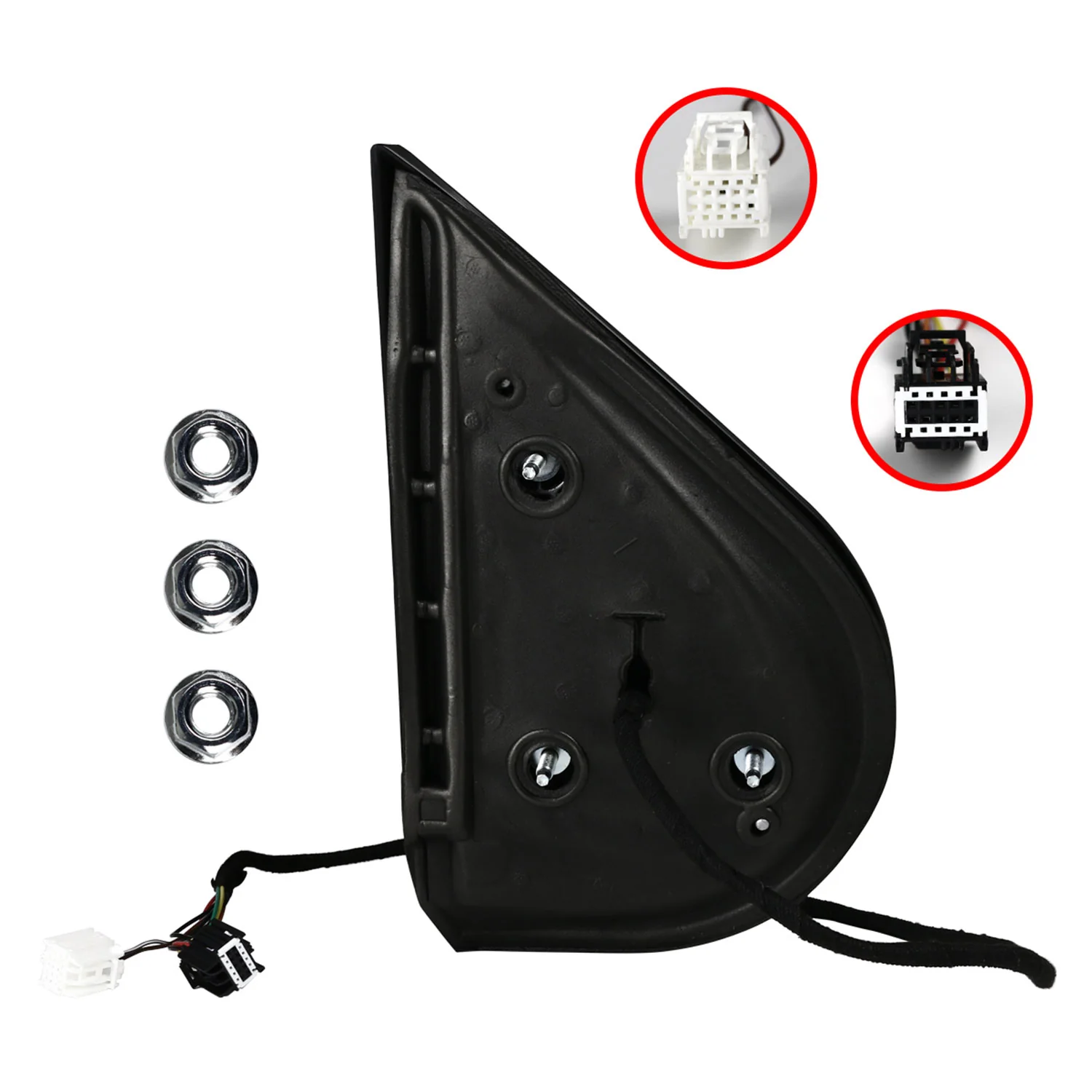 2007-2013 Chevy Silverado/GMC Sierra Matt Black Heated Side Mirror Driver - Image 7
