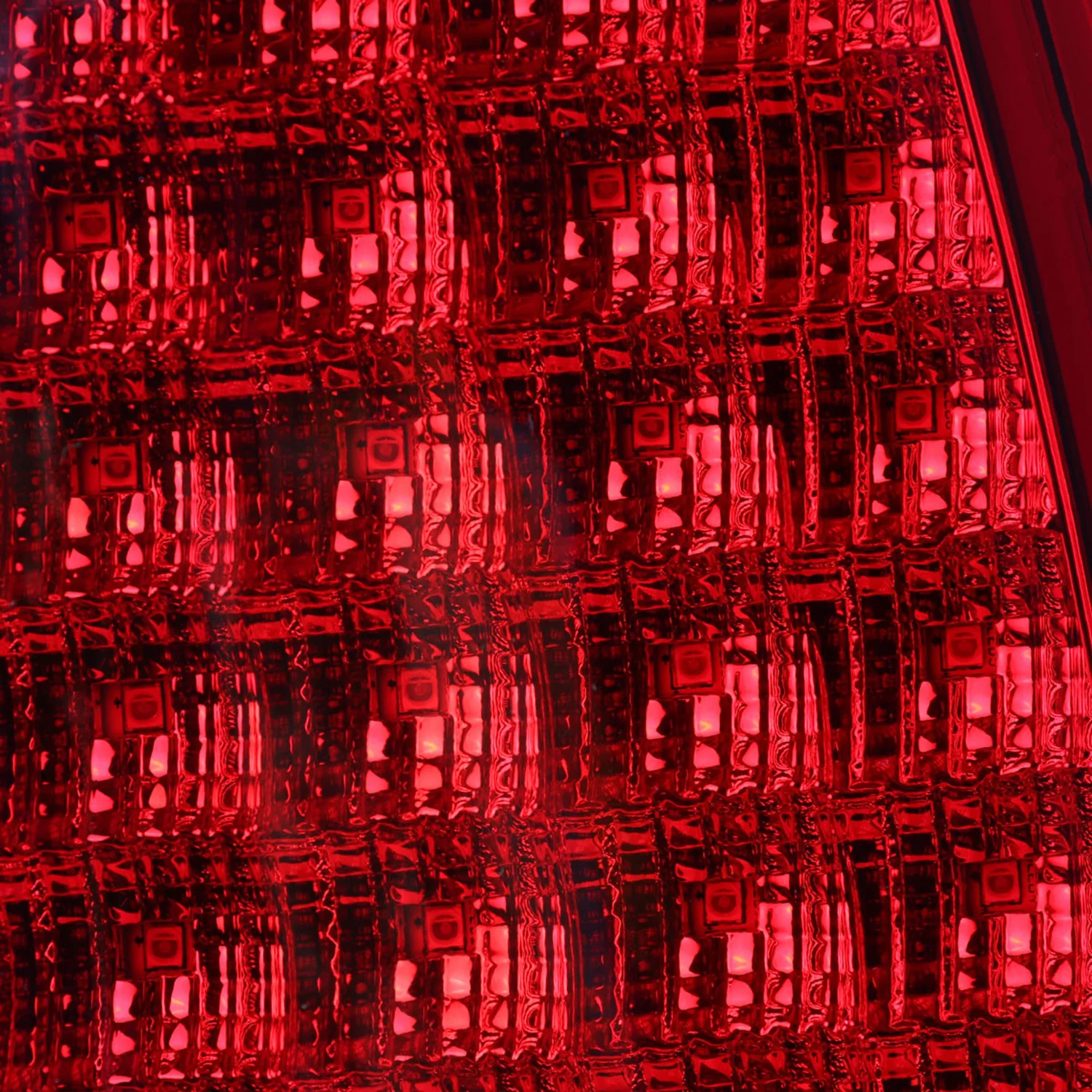 2007-2013 GMC Sierra 1500 2500HD 3500HD C-Bar LED Tail Lights Chrome/Red Clear - Image 3
