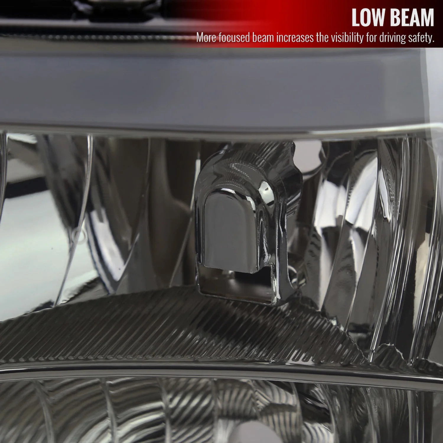 2007-2013 GMC Sierra 1500/ 2500HD 3500HD LED Bar Factory Headlights Chrome - Image 3