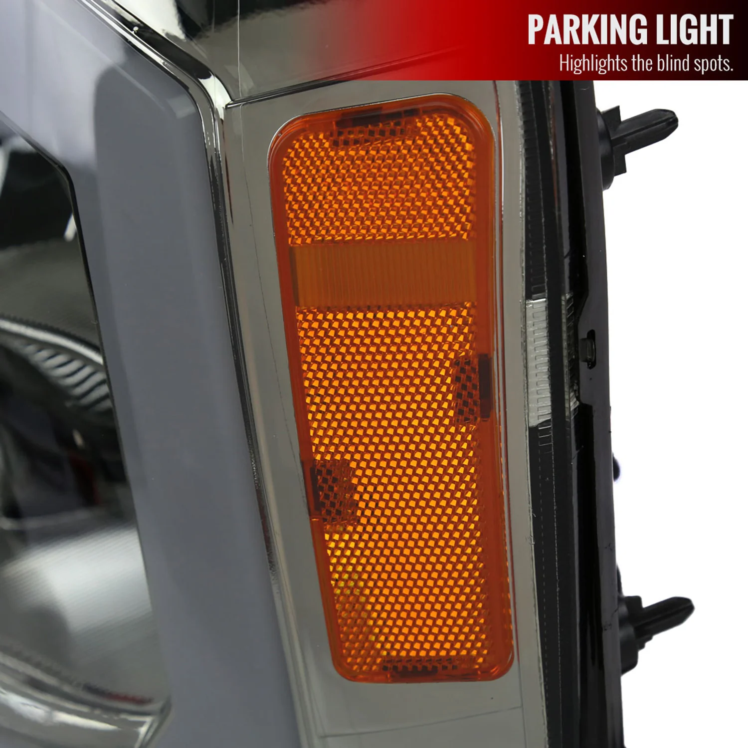 2007-2013 GMC Sierra 1500/ 2500HD 3500HD LED Bar Factory Headlights Chrome - Image 7