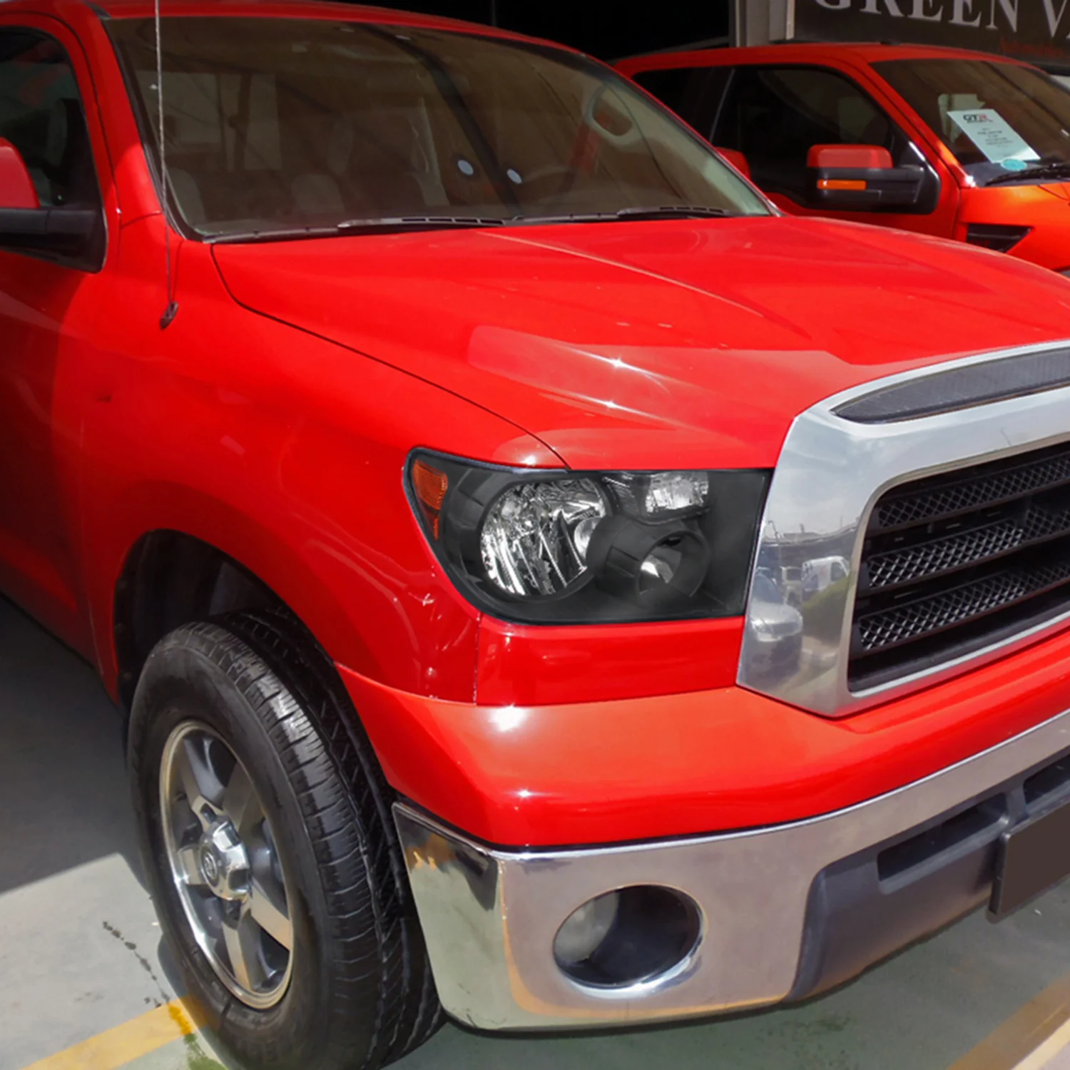 2007-2013 Toyota Tundra/ 08-2017 Sequoia Factory Headlights Amber Reflectors - Image 8