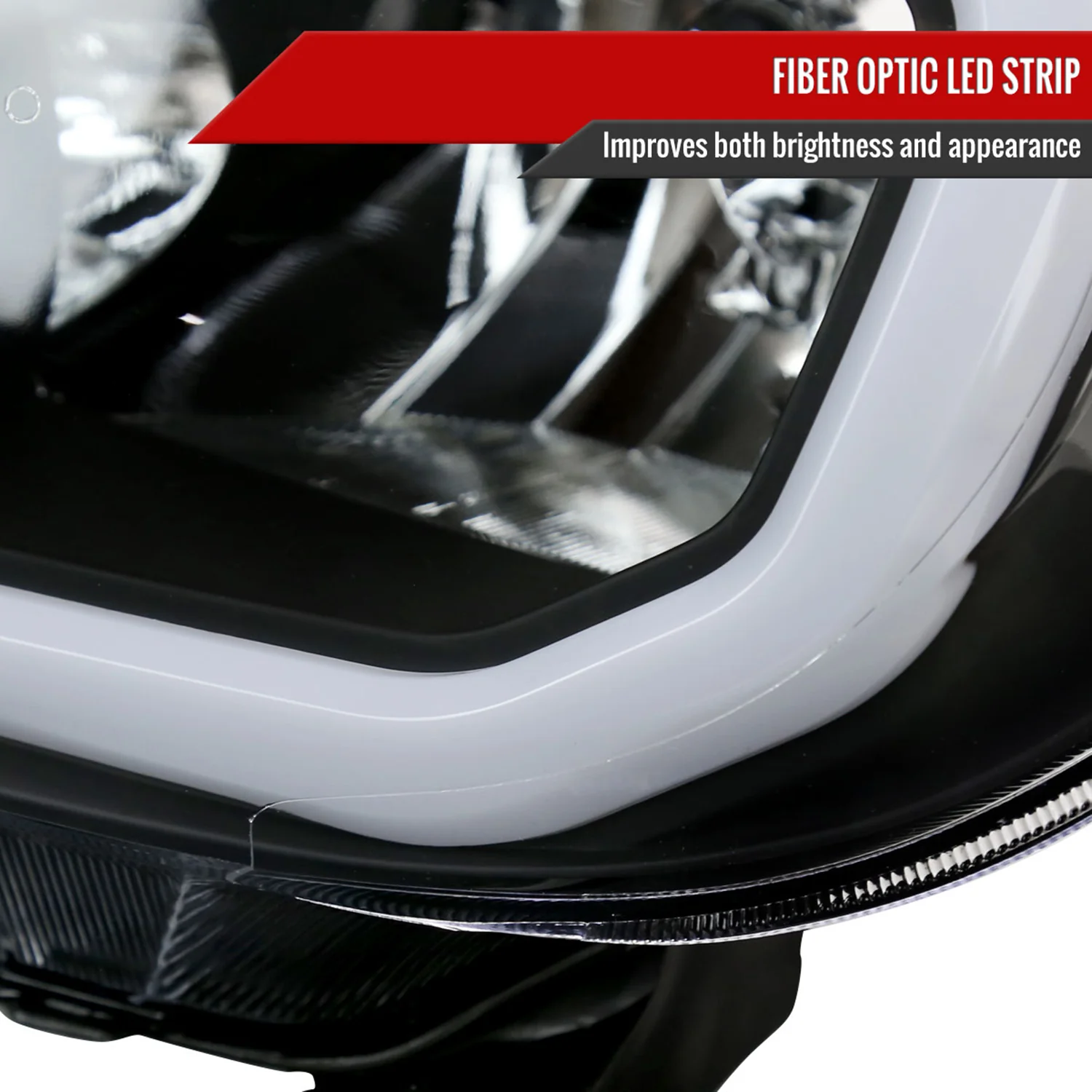 2007-2013 Toyota Tundra/08-2017 Sequoia LED Tube Factory Headlights Signal Black - Image 5