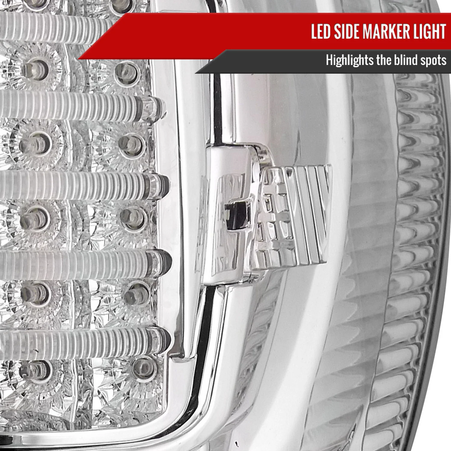 2007-2013 Toyota Tundra LED Tail Lights Chrome Housing/Clear Lens - Image 6